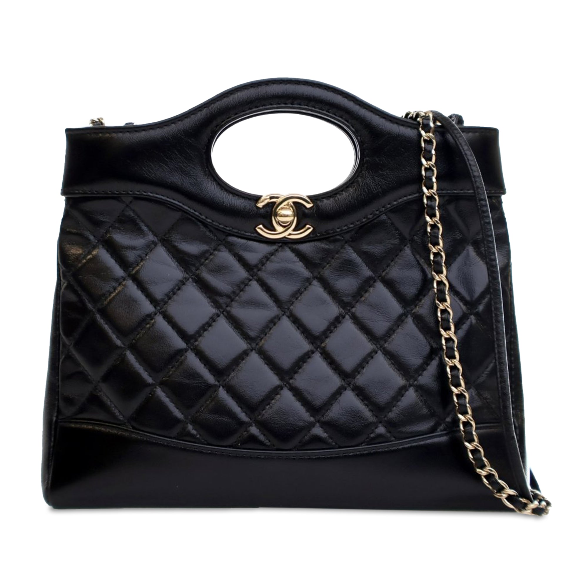 Chanel Mini Shiny Crumpled Calfskin 31 Shopping Bag - image 1
