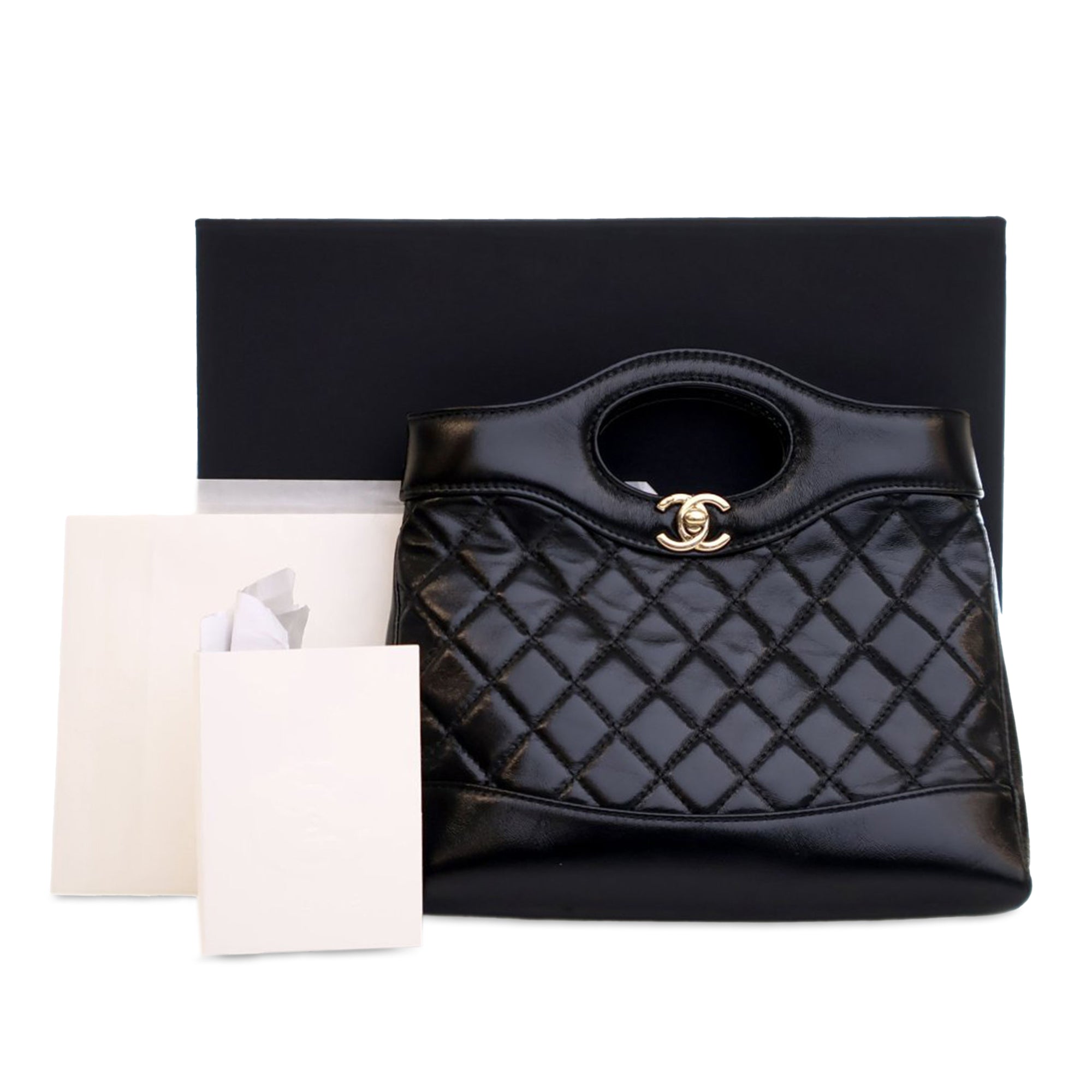 Chanel Mini Shiny Crumpled Calfskin 31 Shopping Bag - image 11