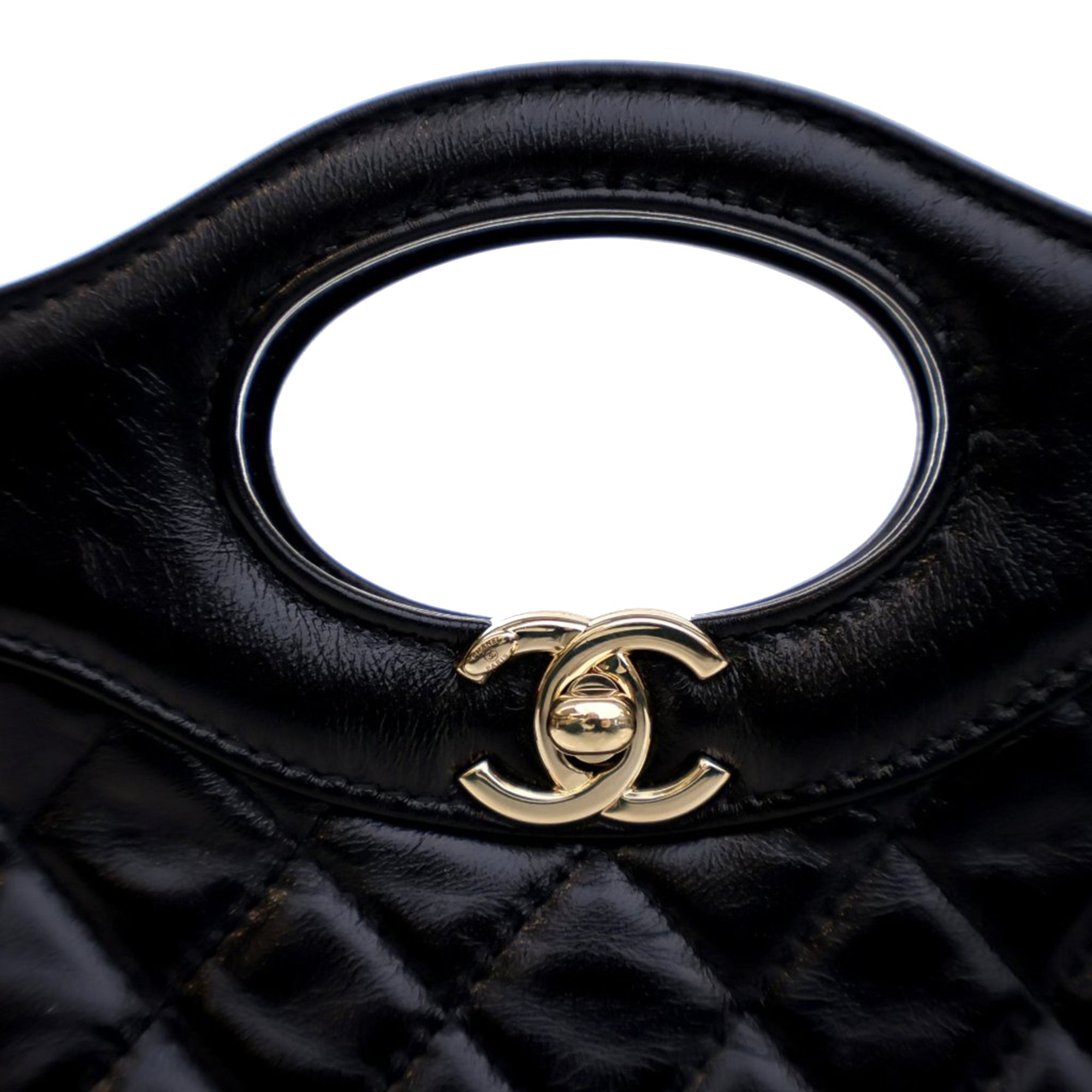 Chanel Mini Shiny Crumpled Calfskin 31 Shopping Bag - image 8