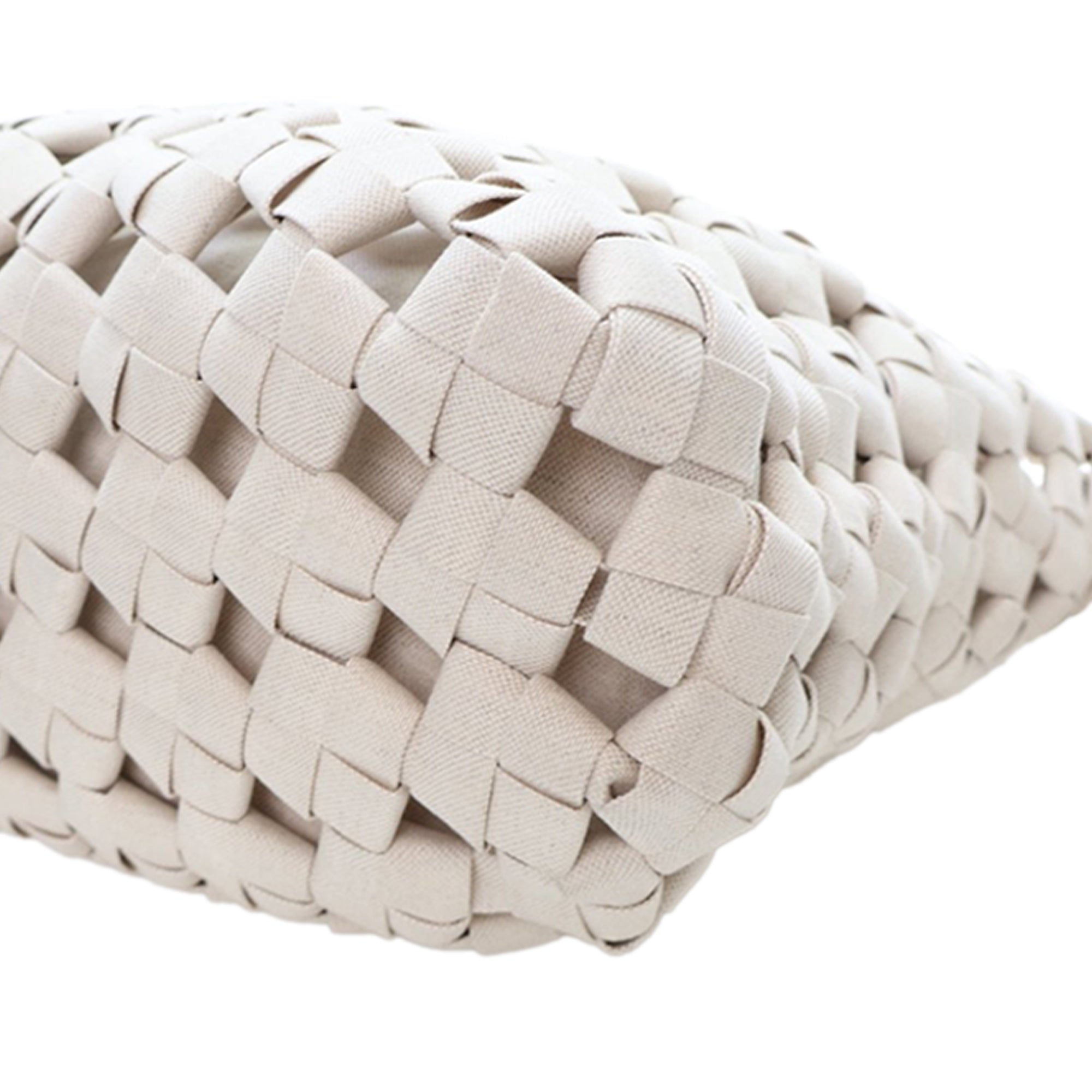 Bottega Veneta Canvas Intrecciato Hand Knotted Tote - image 10