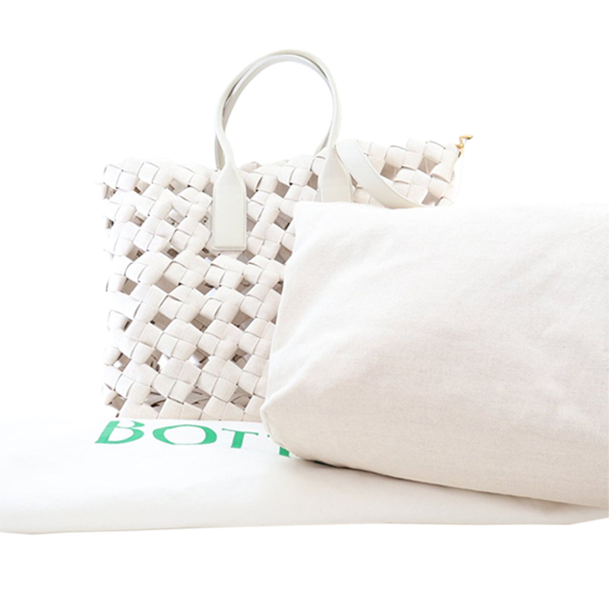 Bottega Veneta Canvas Intrecciato Hand Knotted Tote - image 14