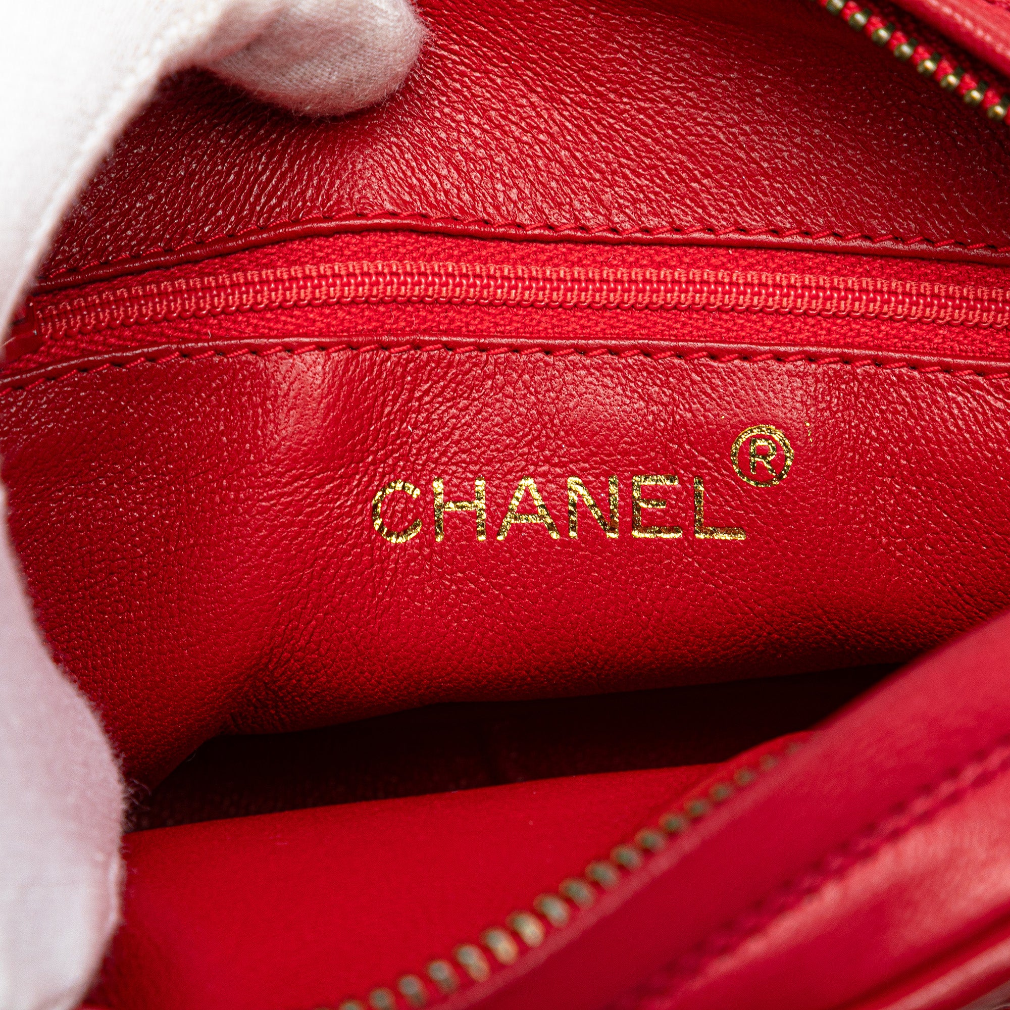 Chanel CC Lambskin Tassel Oval Camera Bag - image 5