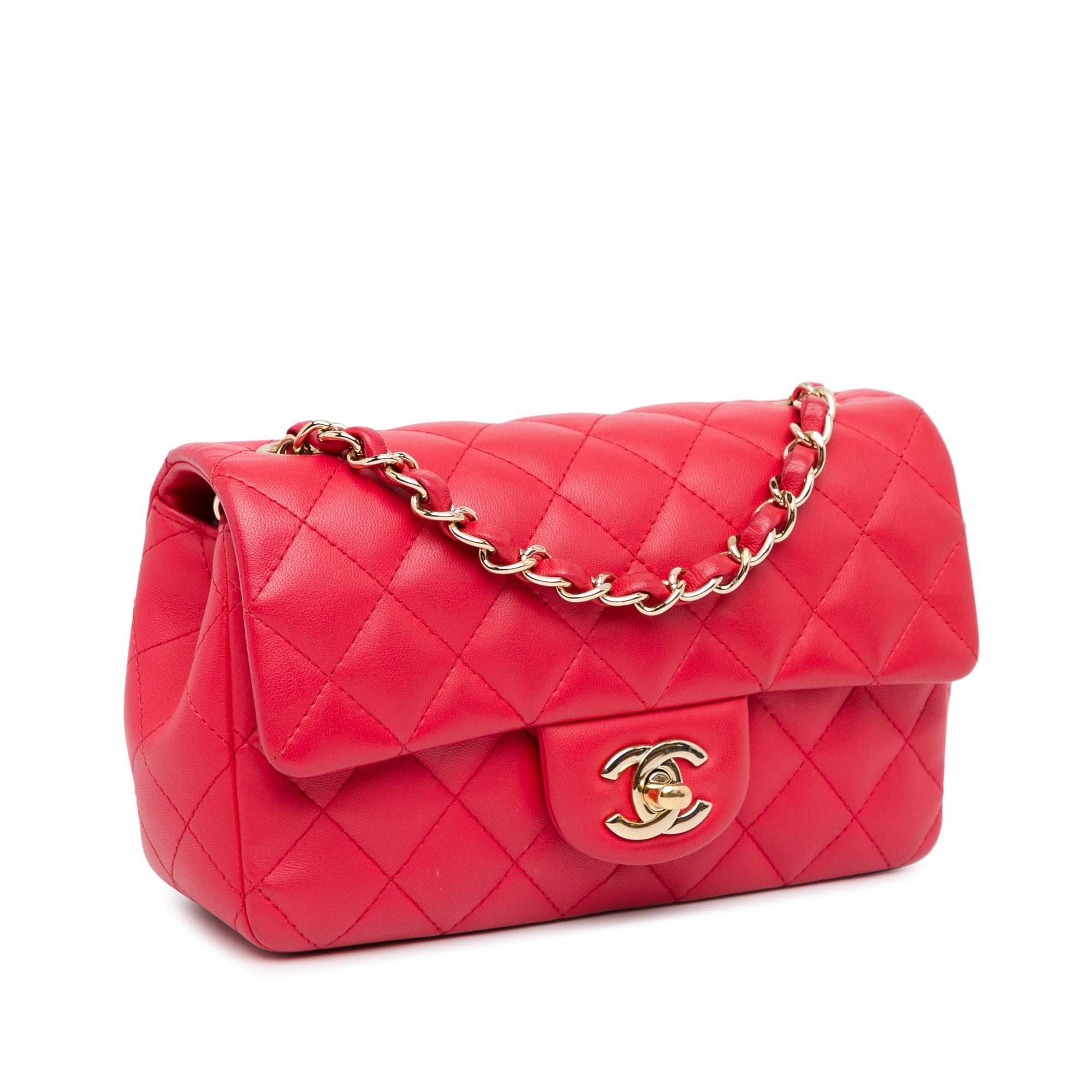 Chanel Mini Rectangular Classic Lambskin Single Flap - image 2
