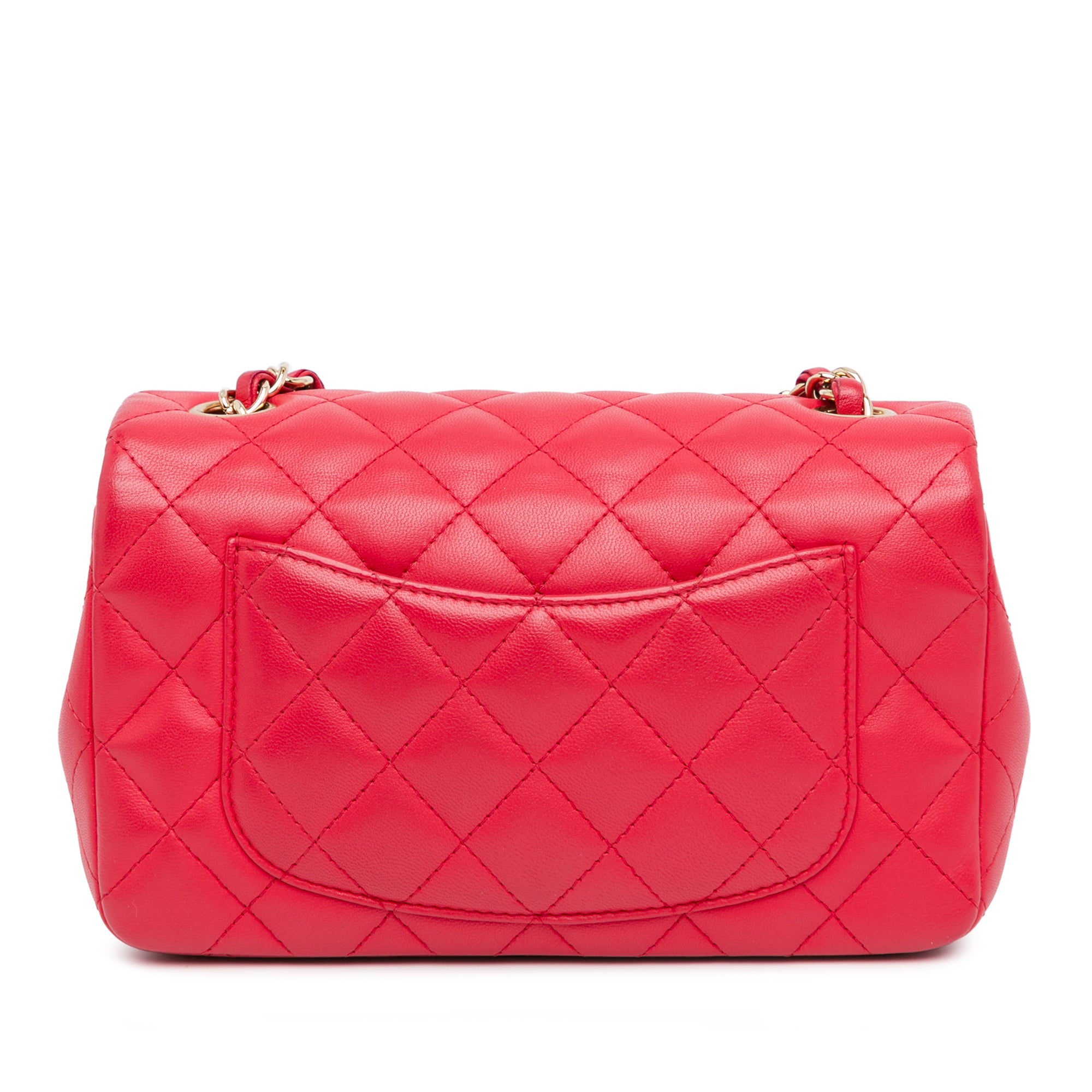 Chanel Mini Rectangular Classic Lambskin Single Flap - image 3