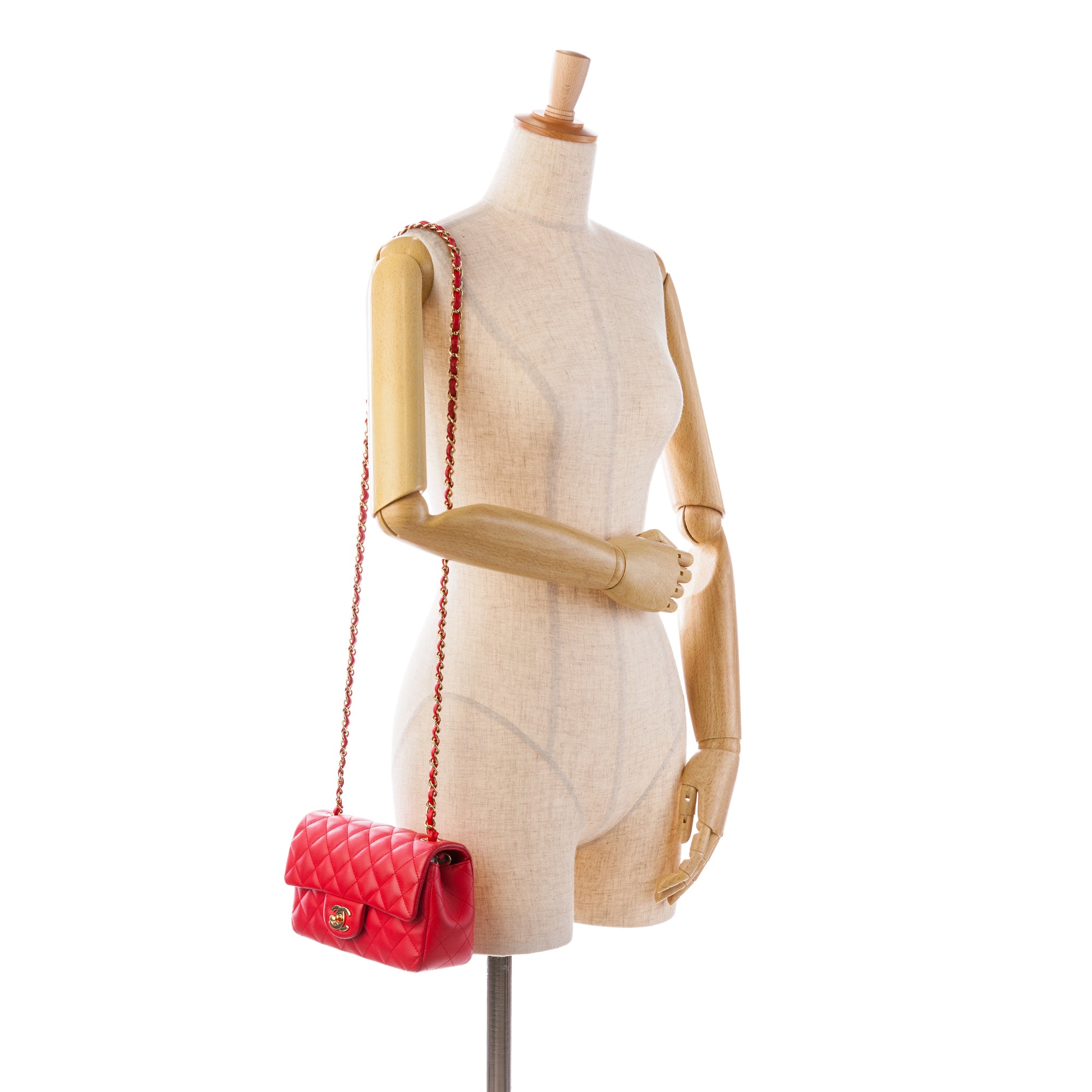 Chanel Mini Rectangular Classic Lambskin Single Flap - image 8