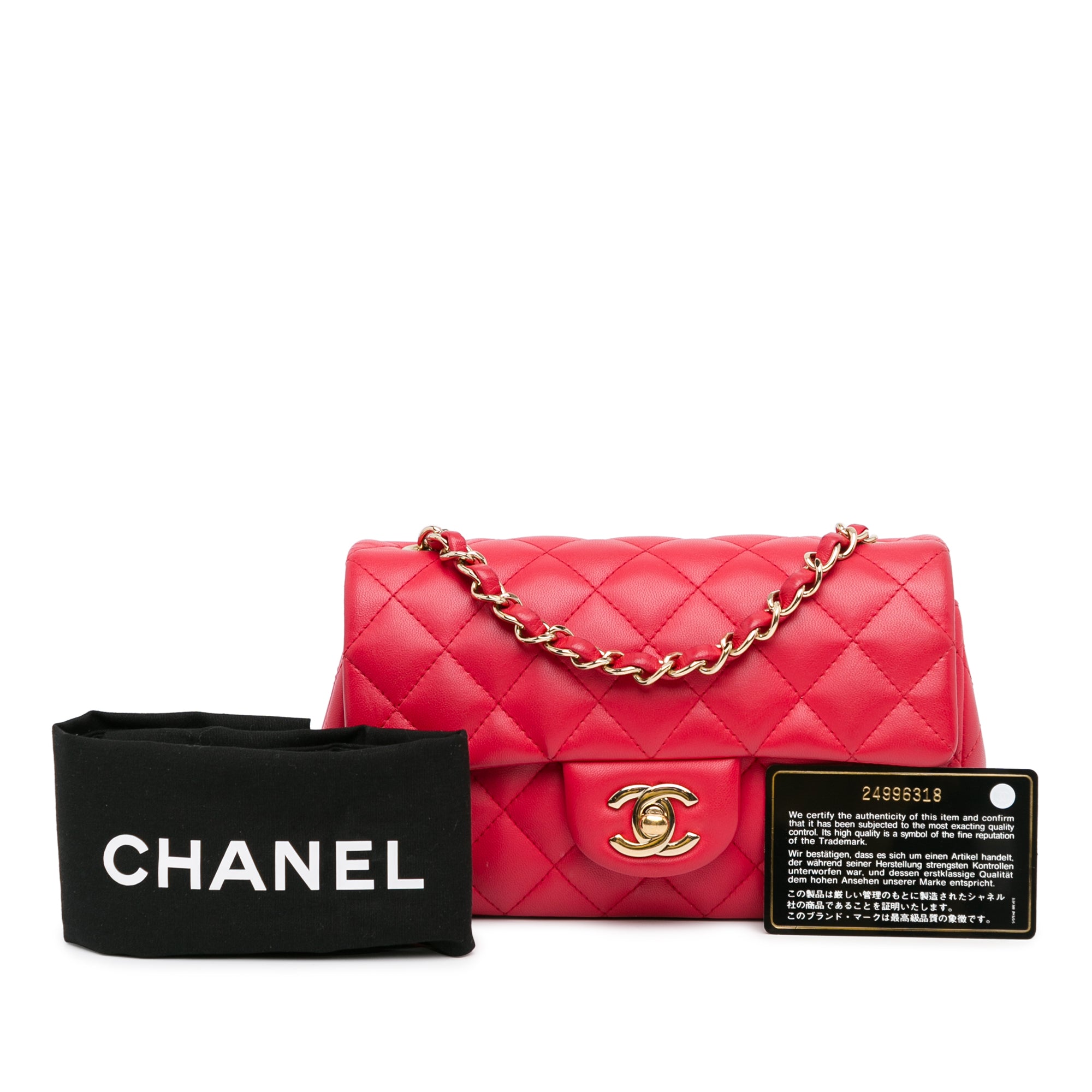 Chanel Mini Rectangular Classic Lambskin Single Flap - image 9