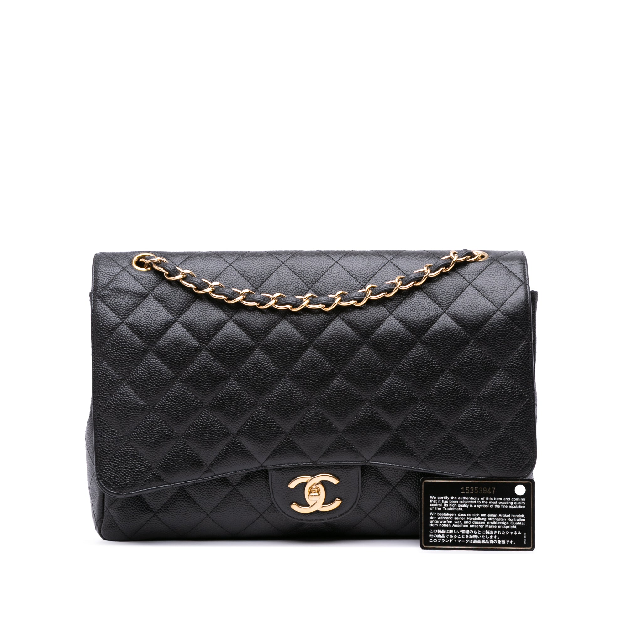 Chanel Maxi Classic Caviar Double Flap - image 12