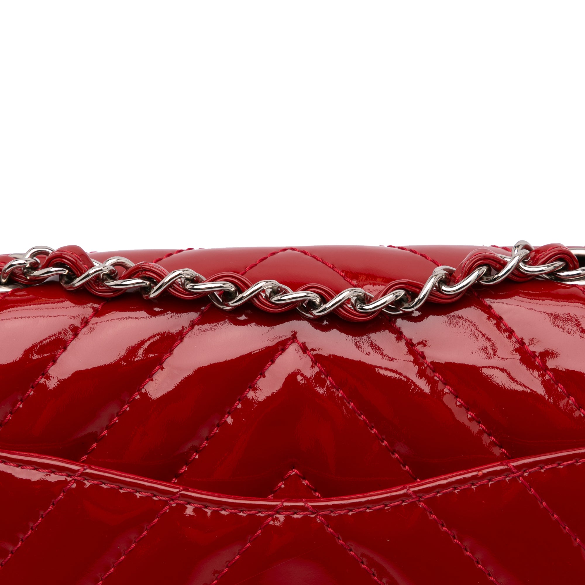 Chanel Classic Chevron Patent East West Single Flap - image 9