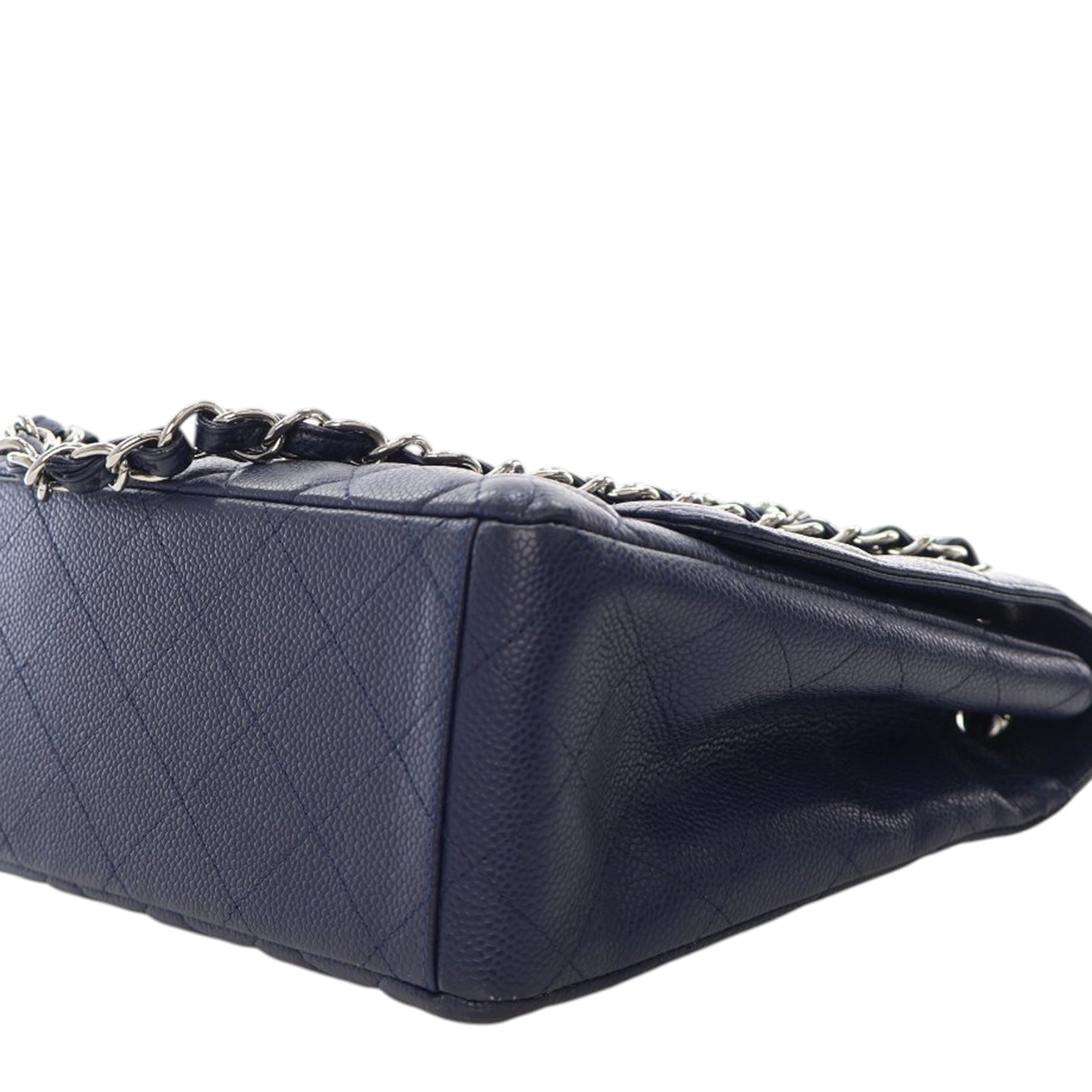 Chanel Maxi Classic Caviar Single Flap - image 10