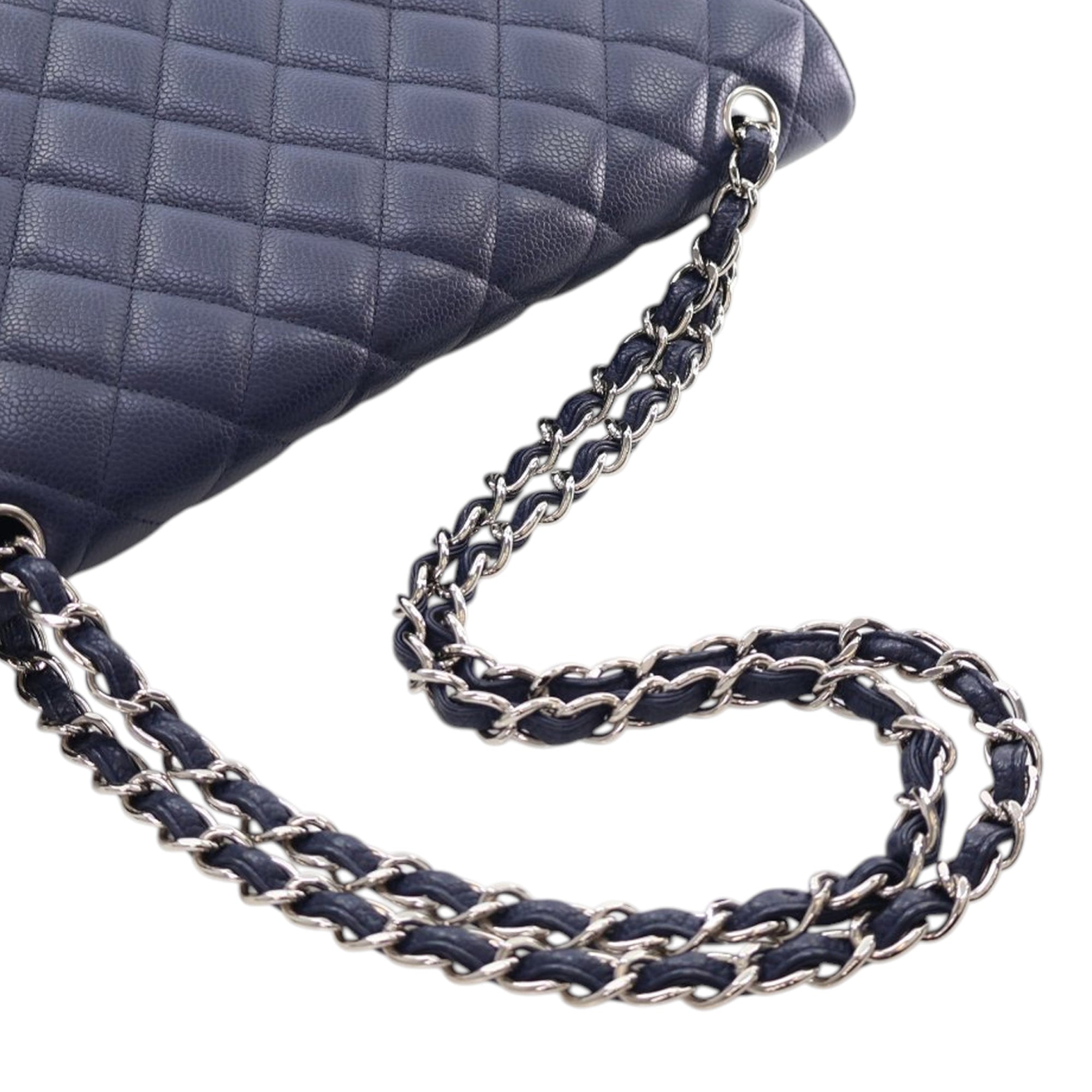 Chanel Maxi Classic Caviar Single Flap - image 13