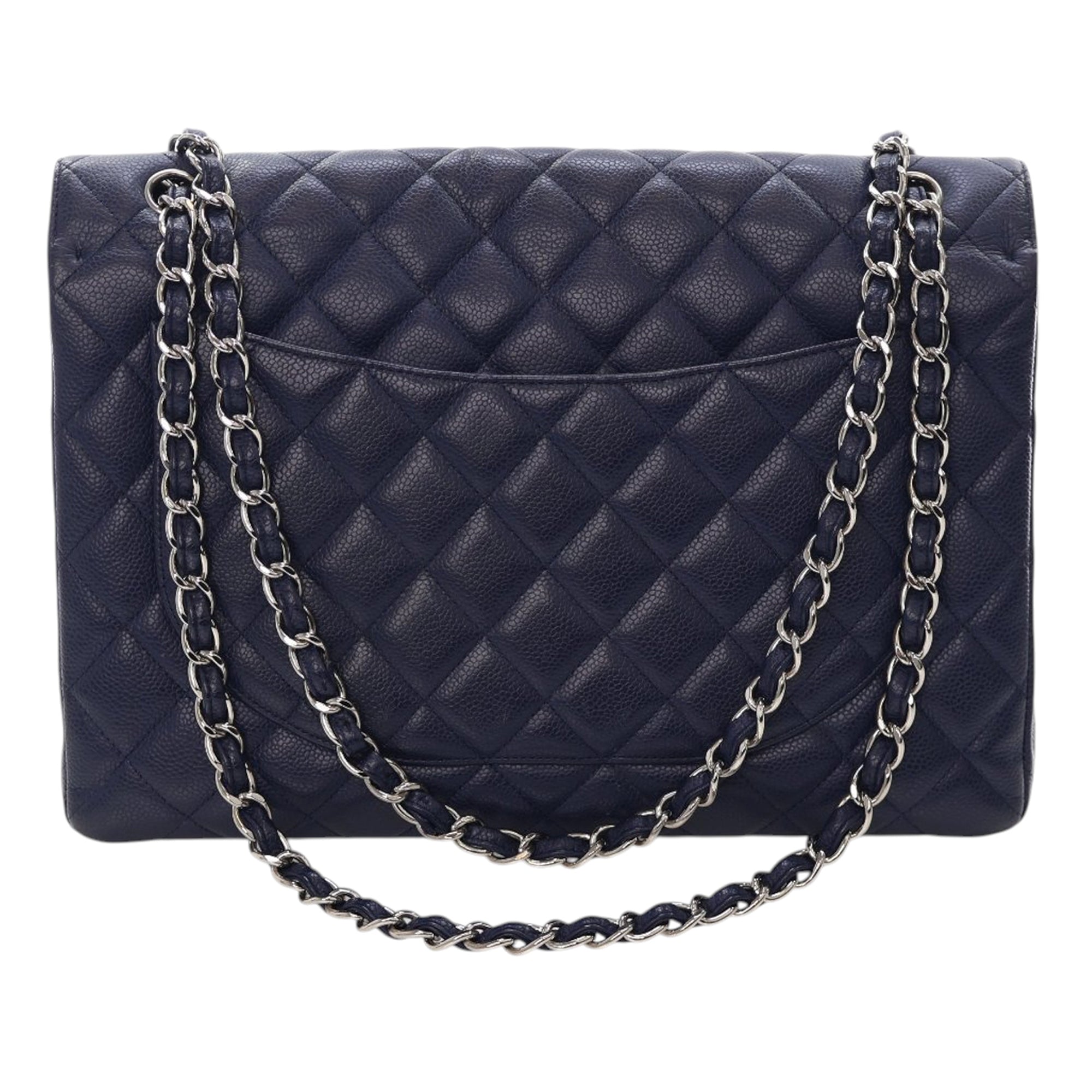 Chanel Maxi Classic Caviar Single Flap - image 3