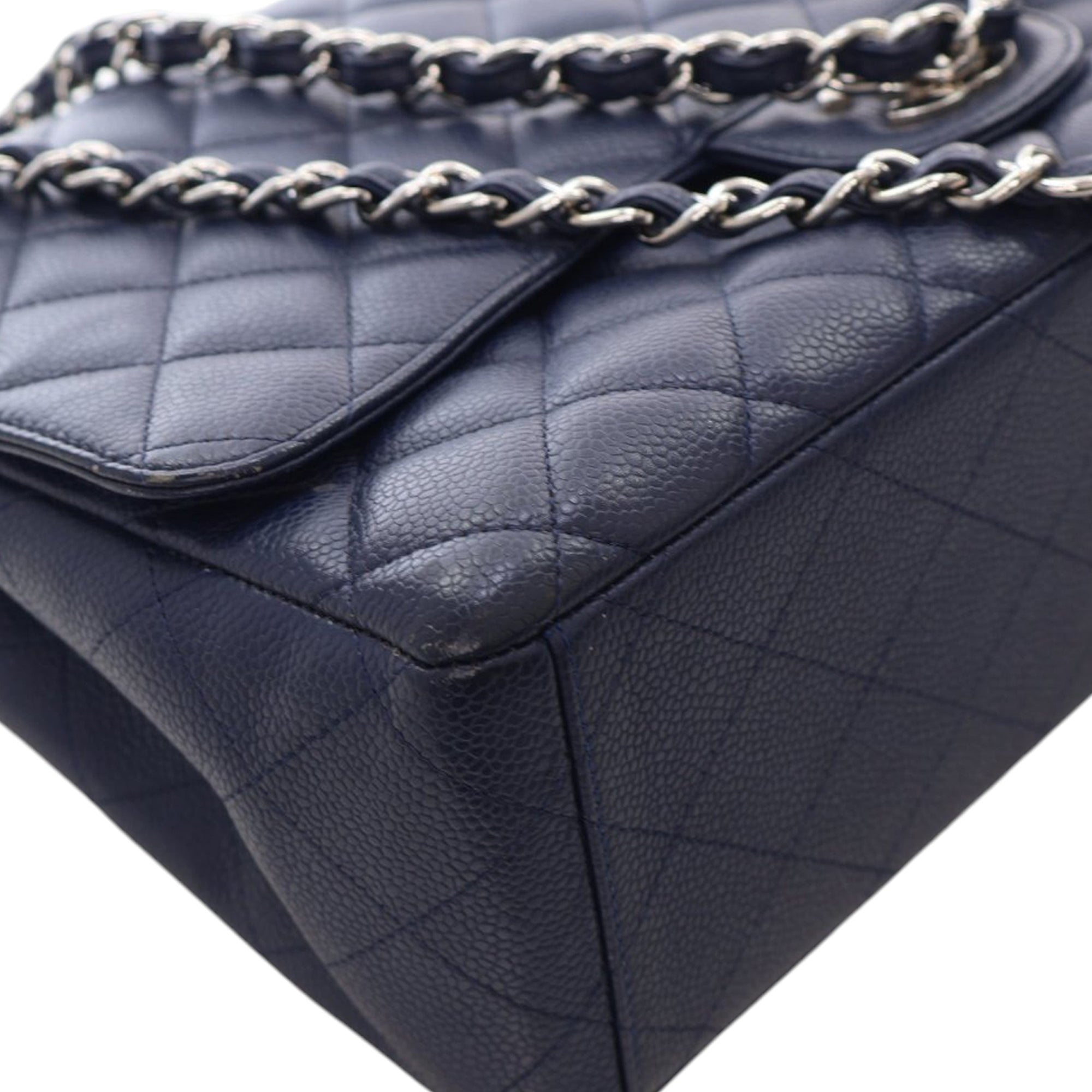 Chanel Maxi Classic Caviar Single Flap - image 7