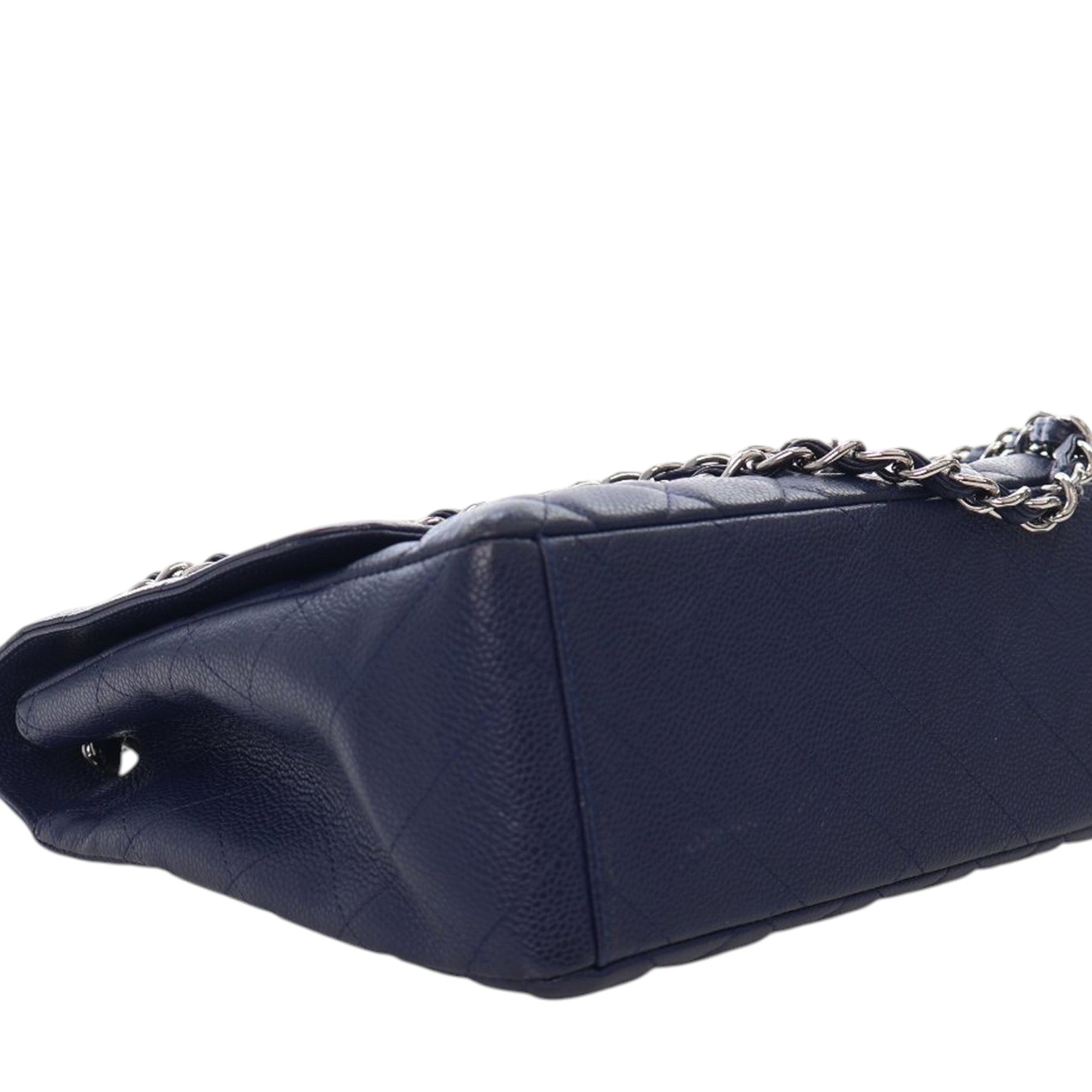 Chanel Maxi Classic Caviar Single Flap - image 9