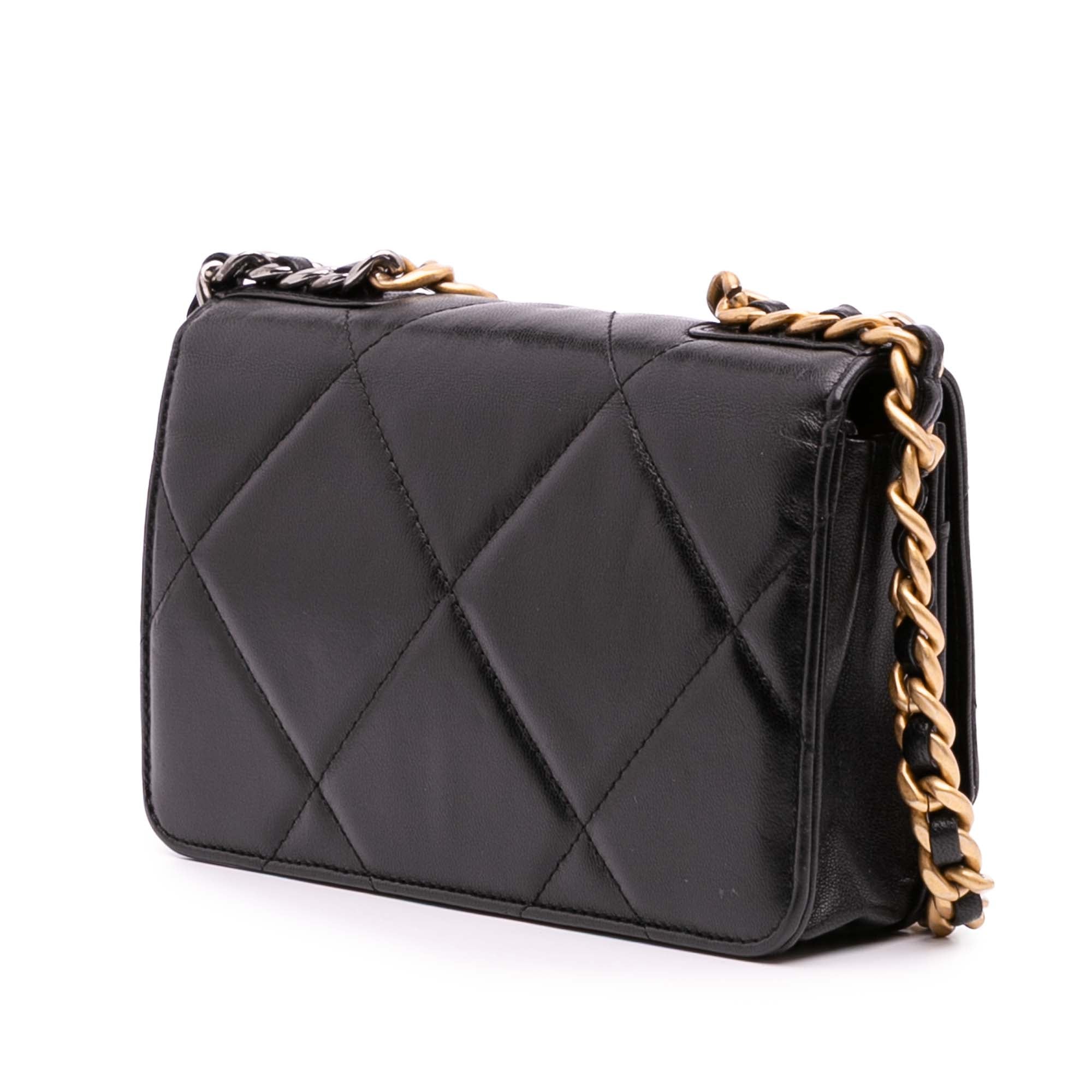 Chanel Quilted Lambskin 19 Wallet on Chain - image 2