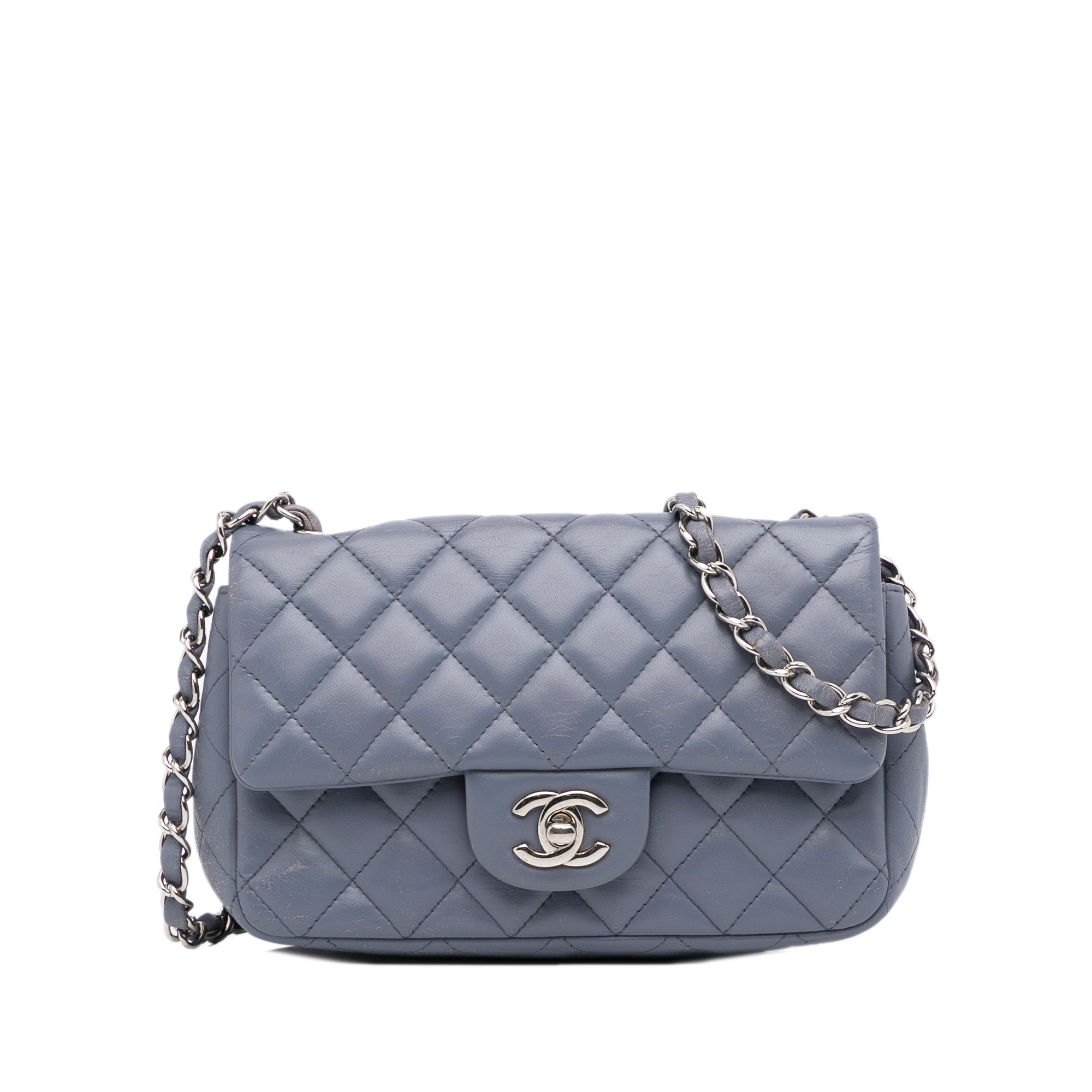 Chanel Mini Rectangular Classic Lambskin Single Flap - image 1