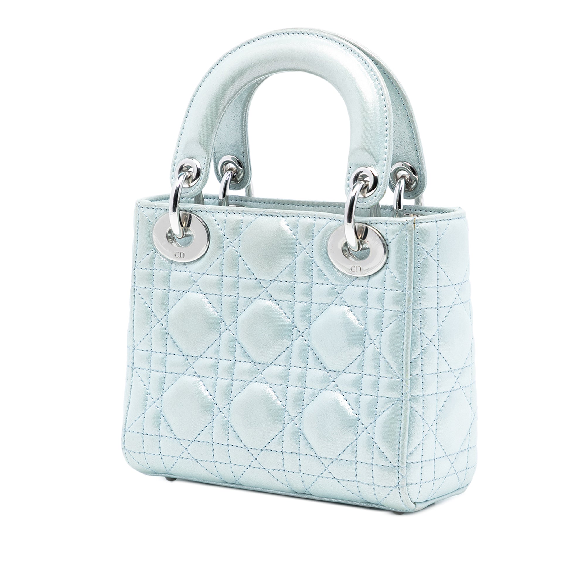Dior Mini Iridescent Lambskin Cannage Lady Dior - image 2