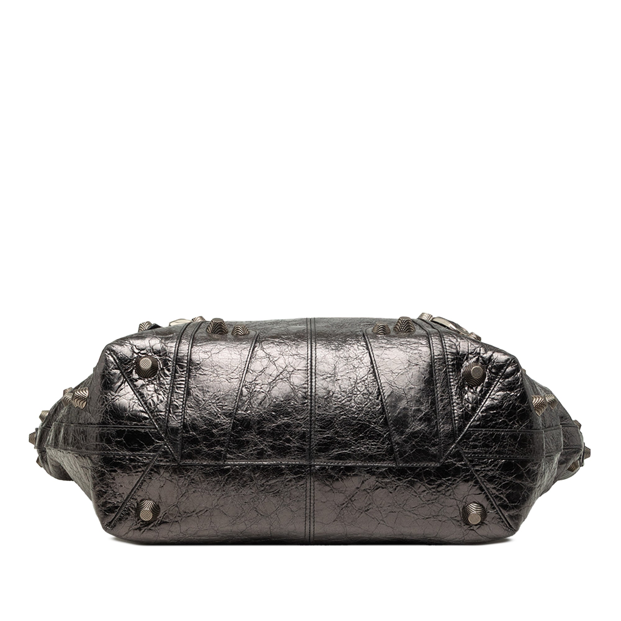 Balenciaga Medium Metallic Crinkled Lambskin Le Cagole Carry All Tote - image 3