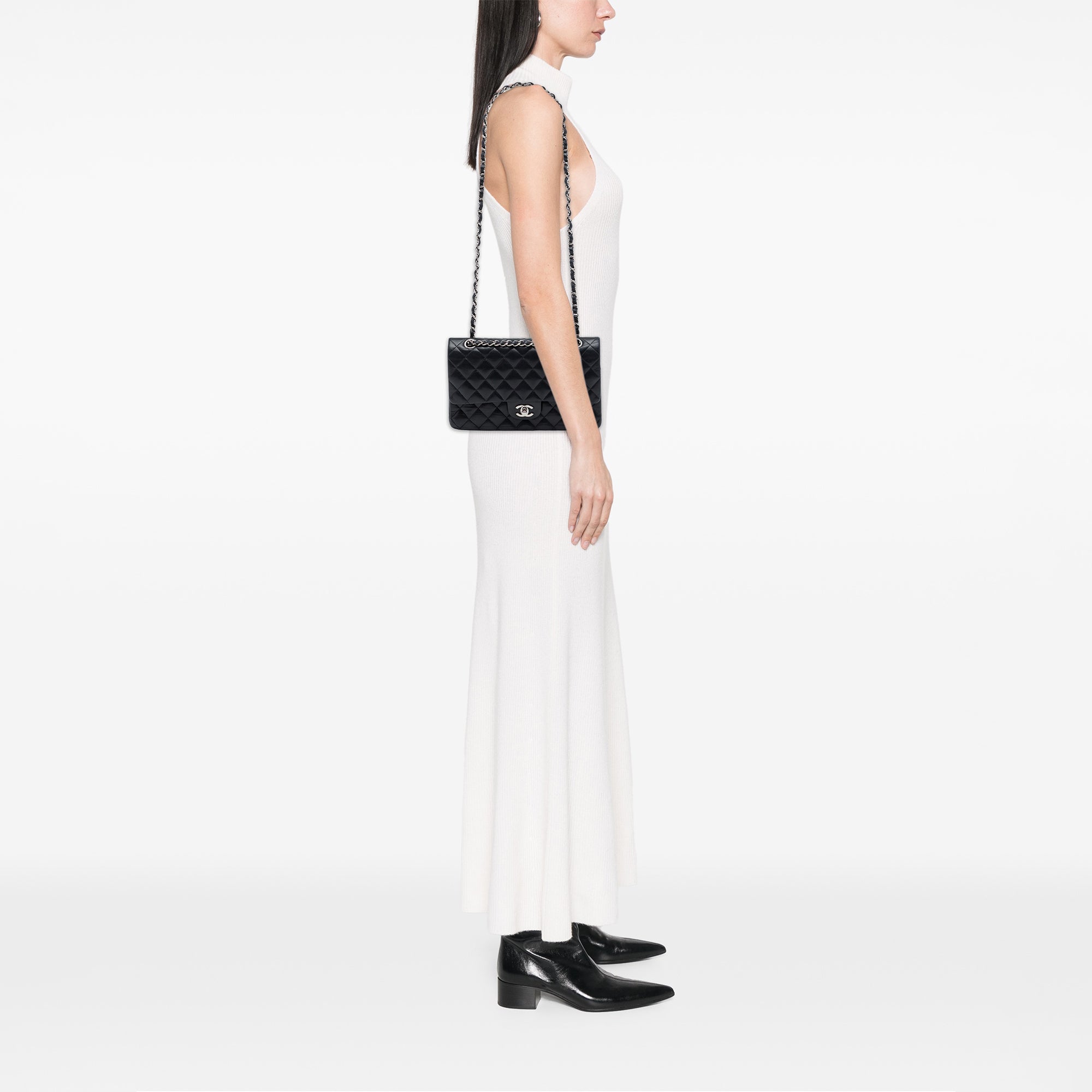 Chanel Medium Classic Lambskin Double Flap - image 6
