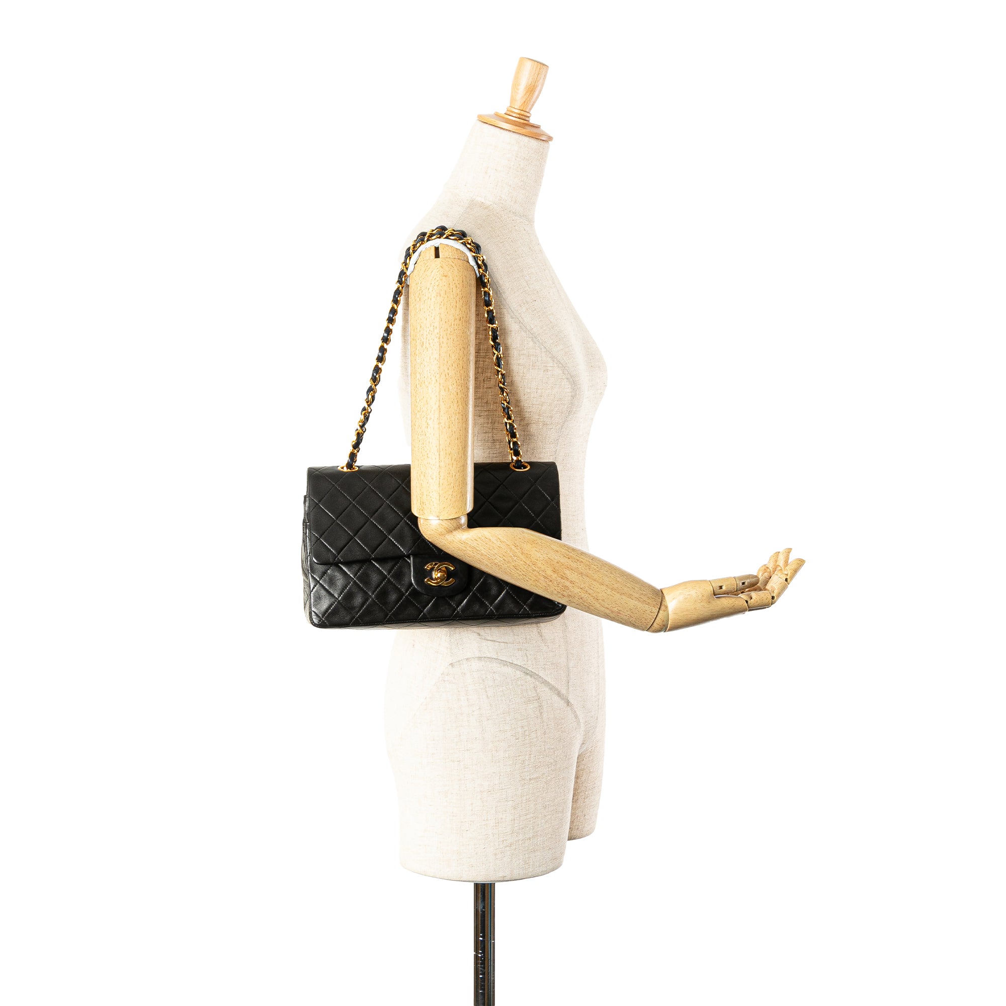 Chanel Medium Classic Lambskin Double Flap - image 13