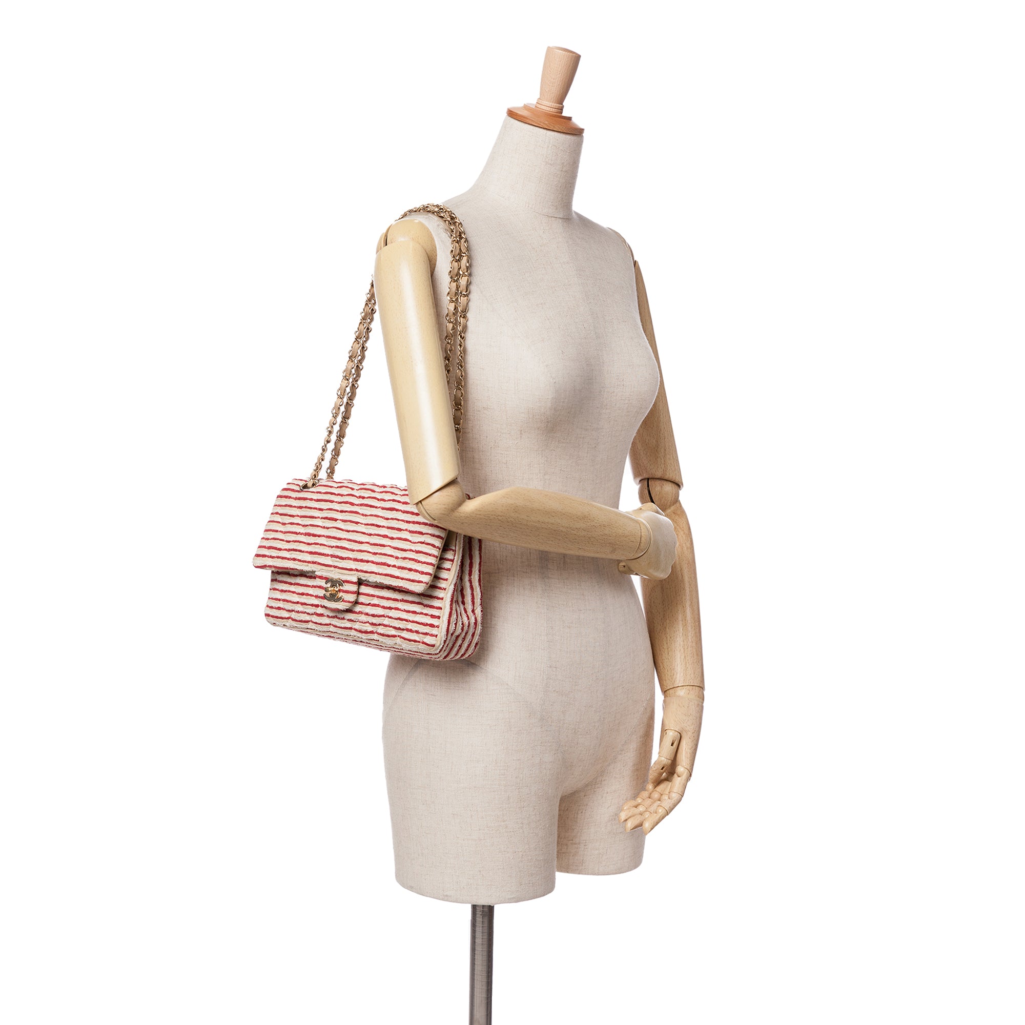 Chanel Medium Classic Jersey Coco Sailor Double Flap - image 11