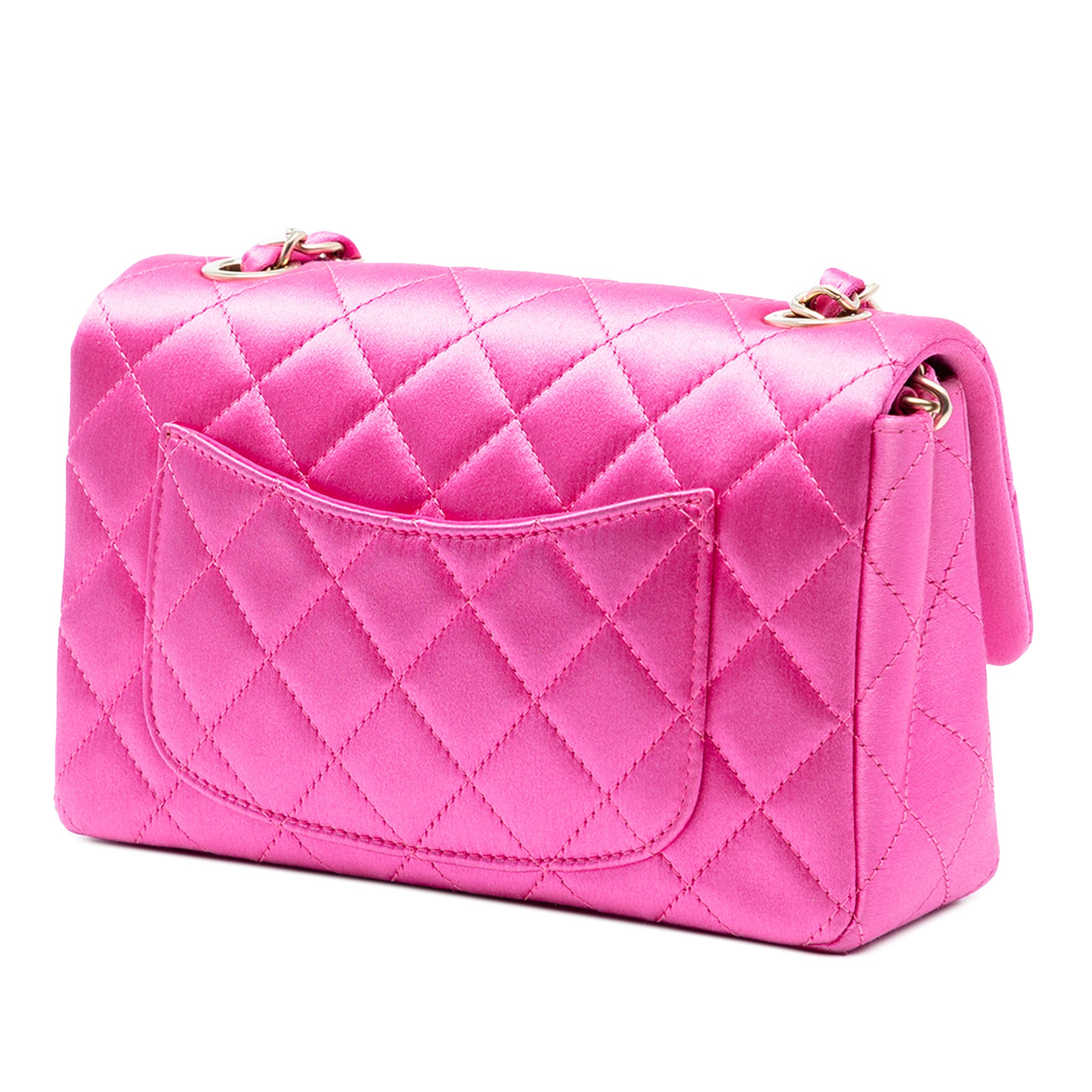 Chanel Mini Rectangular Classic Satin Single Flap - image 2