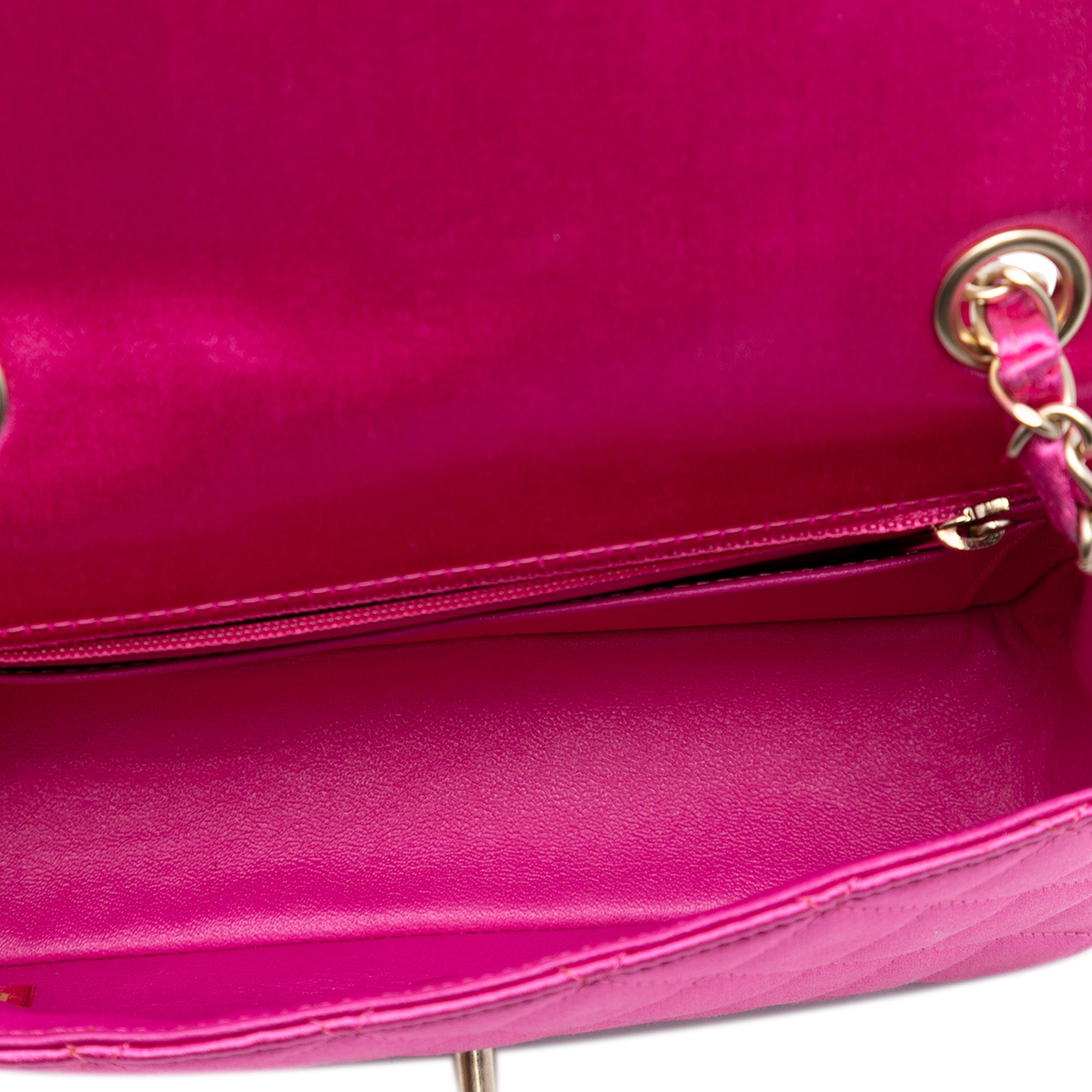 Chanel Mini Rectangular Classic Satin Single Flap - image 4