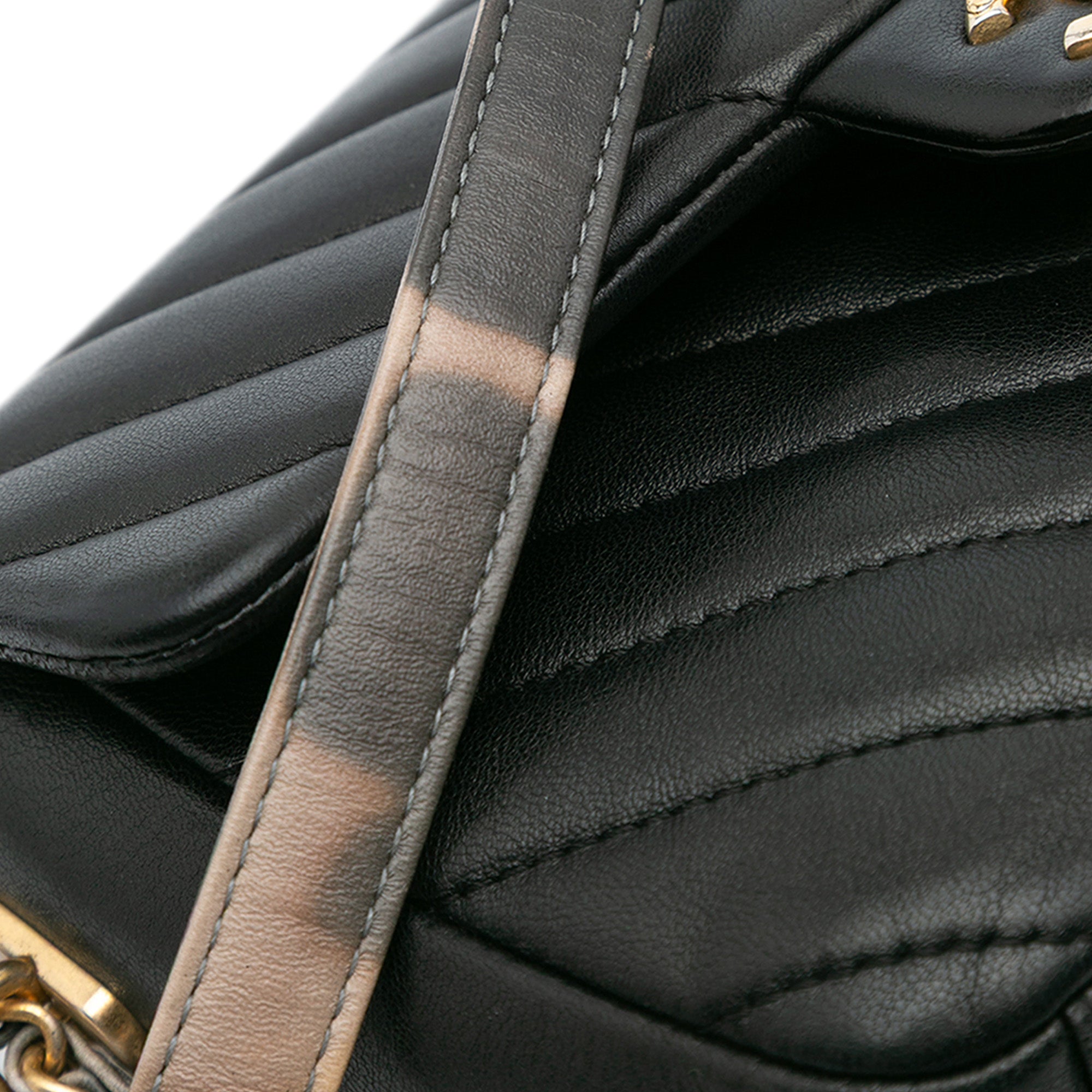 Chanel Mini Rectangular Chevron Lambskin Chain Around Flap - image 8