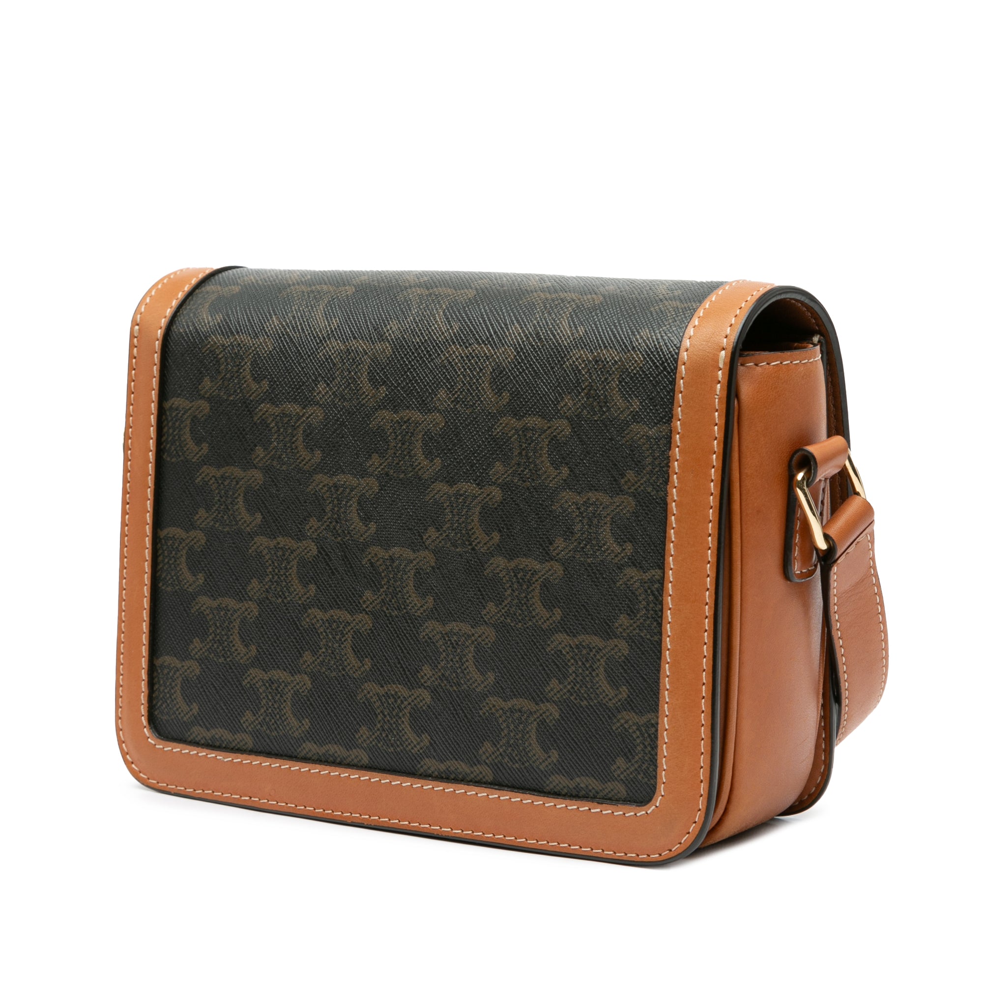 Celine Teen Triomphe Coated Canvas and Calfskin Triomphe Crossbody - image 2