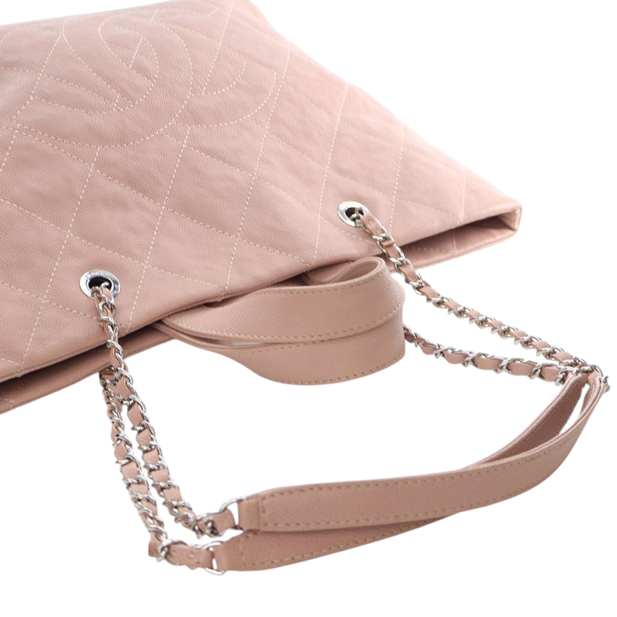 Chanel Quilted Caviar Shopping Tote - image 12