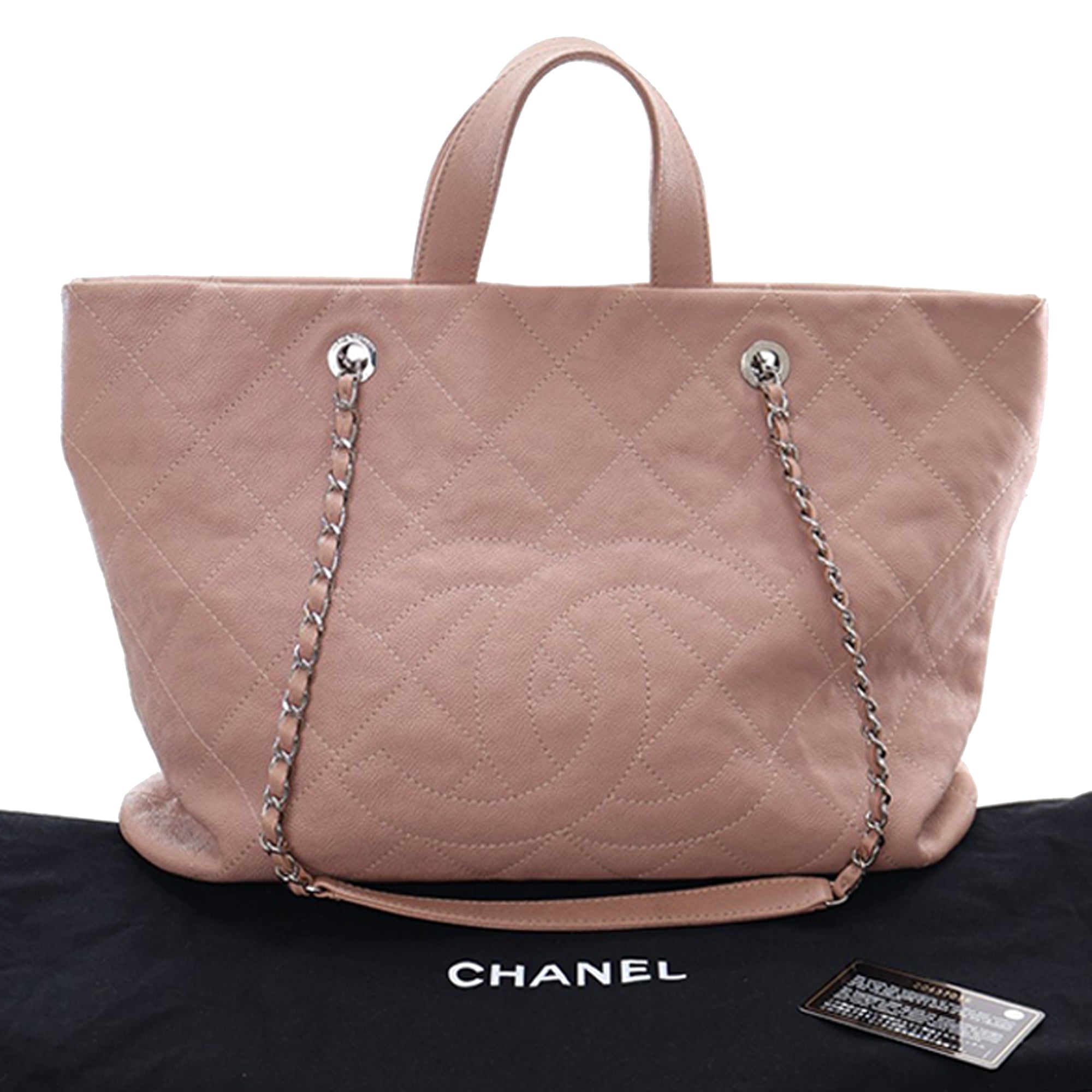 Chanel Quilted Caviar Shopping Tote - image 14