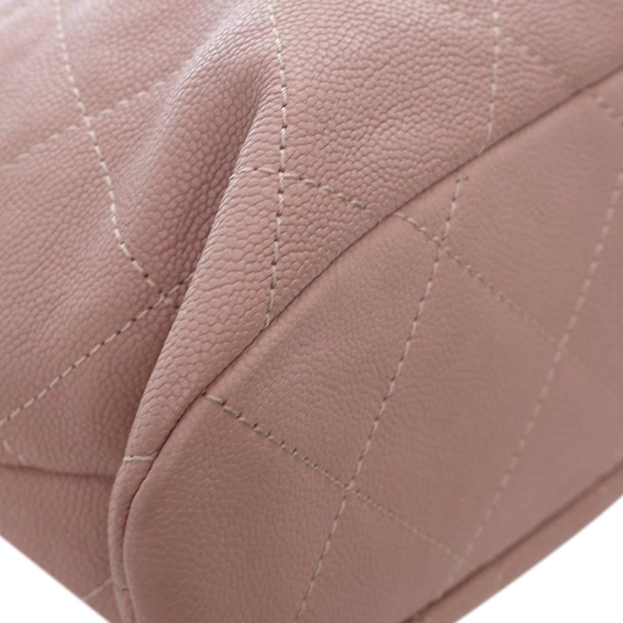 Chanel Quilted Caviar Shopping Tote - image 7