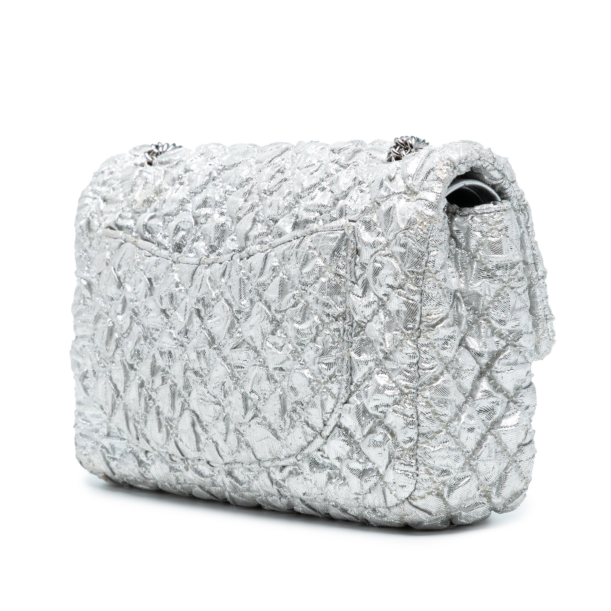 Chanel Small Classic Metallic Lame Bijoux Chain Double Flap - image 2