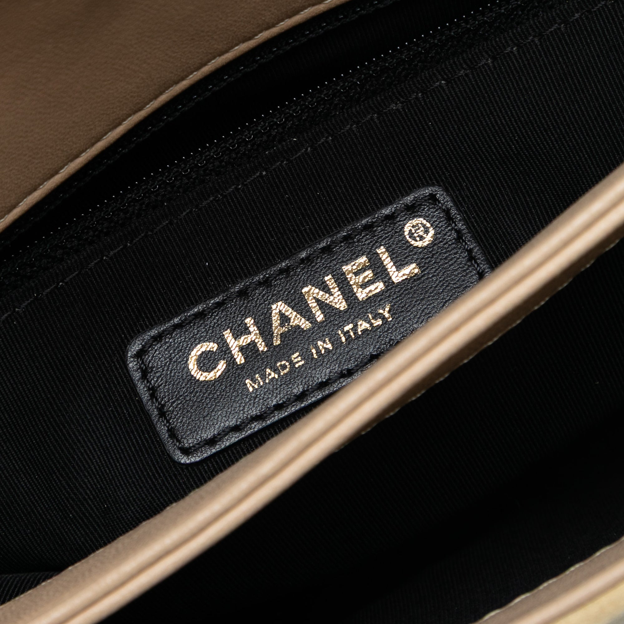 Chanel Quilted Suede Retro Label Flap - image 5