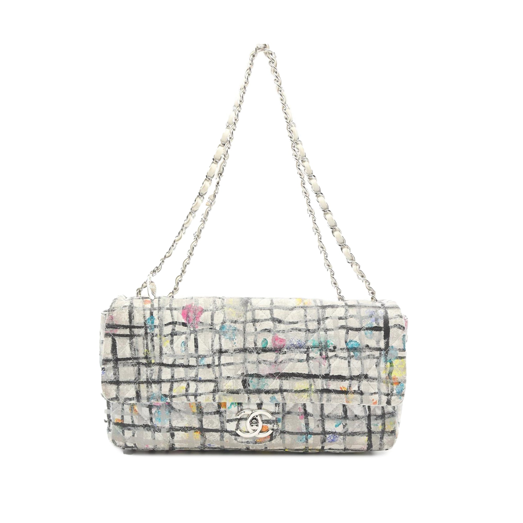 Chanel Medium Calfskin Hand Painted Graffiti Flap - image 1