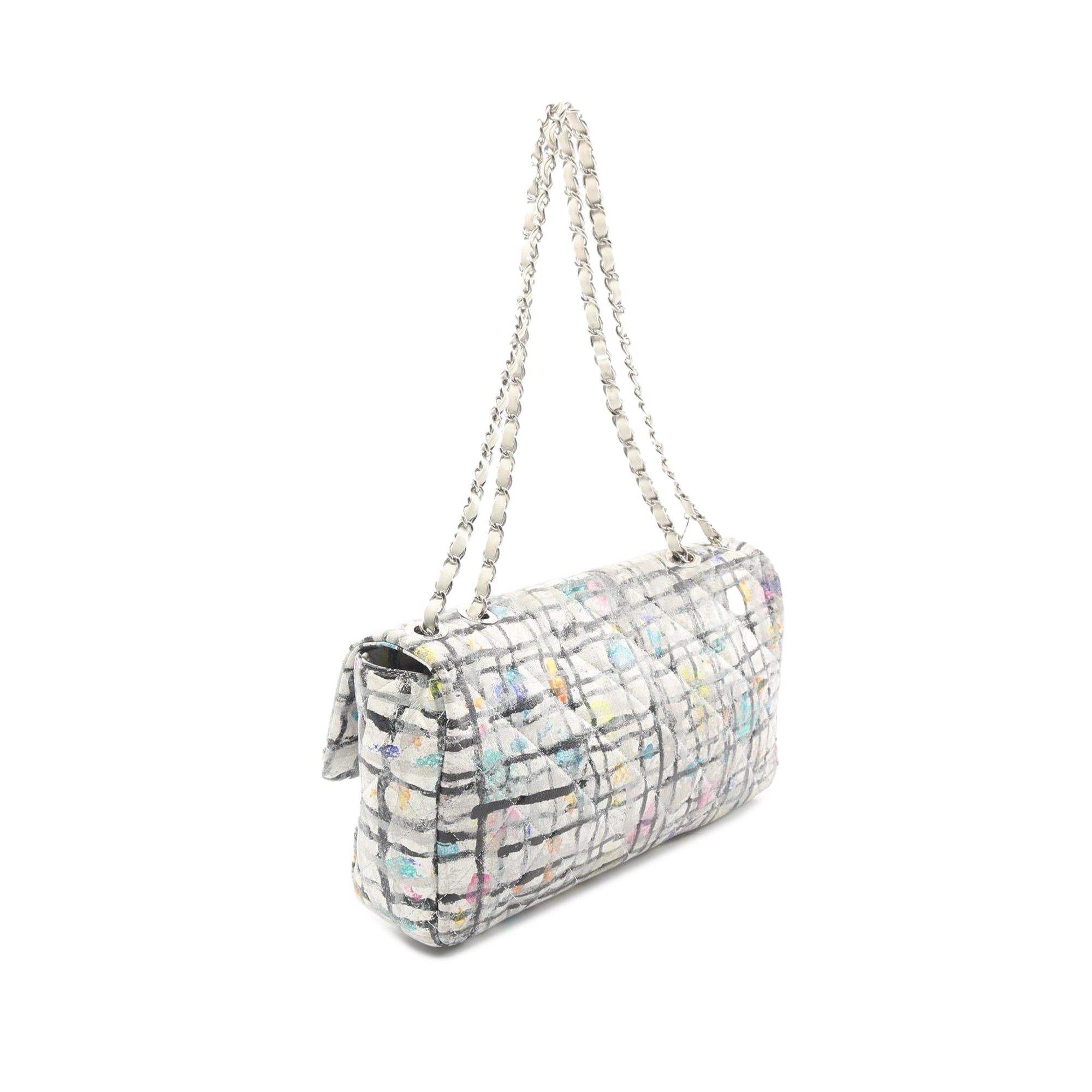 Chanel Medium Calfskin Hand Painted Graffiti Flap - image 2