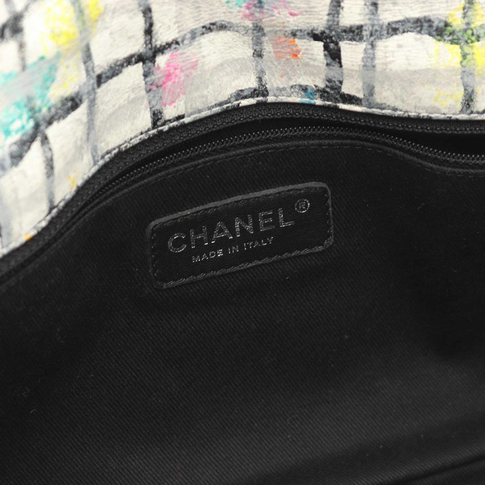 Chanel Medium Calfskin Hand Painted Graffiti Flap - image 4