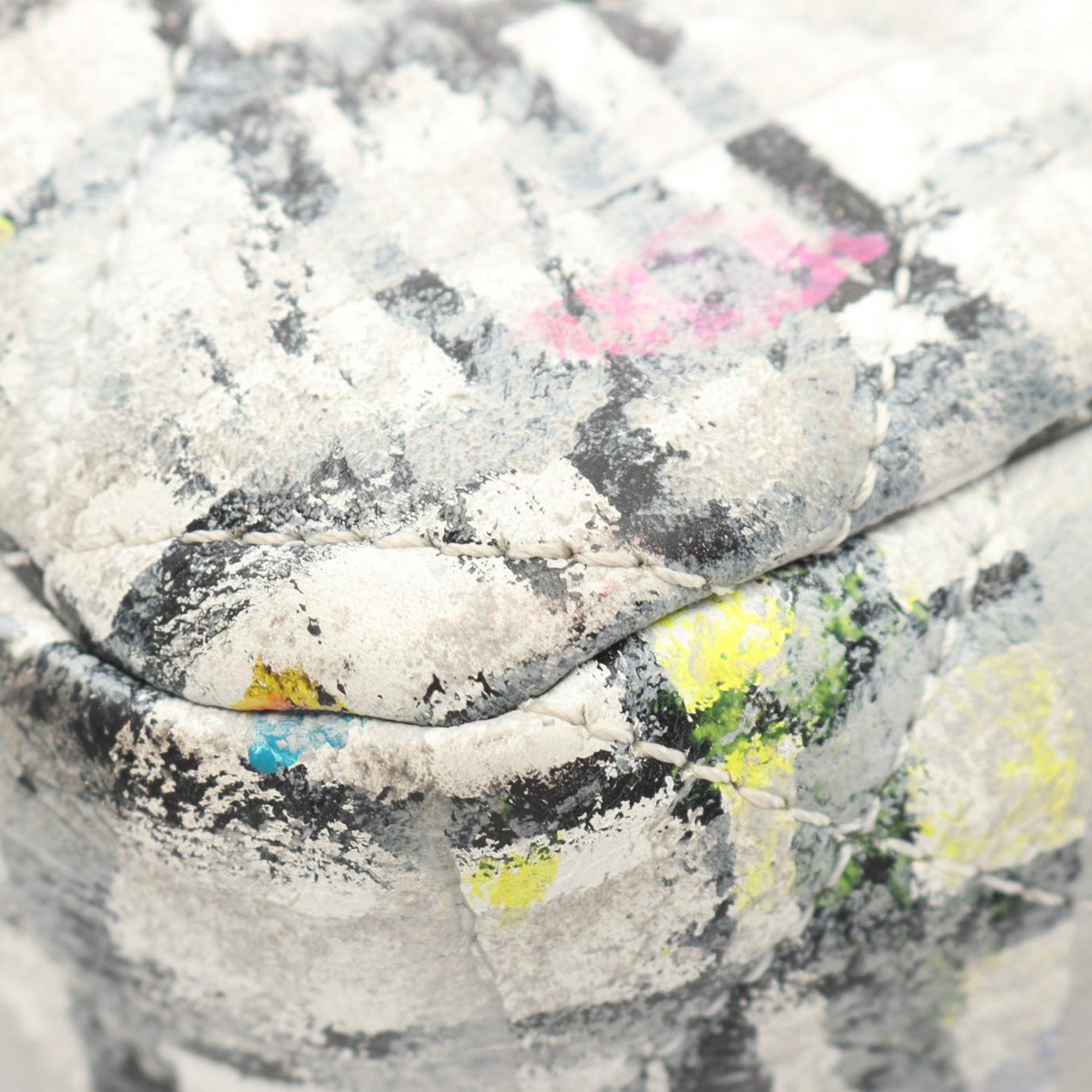 Chanel Medium Calfskin Hand Painted Graffiti Flap - image 6