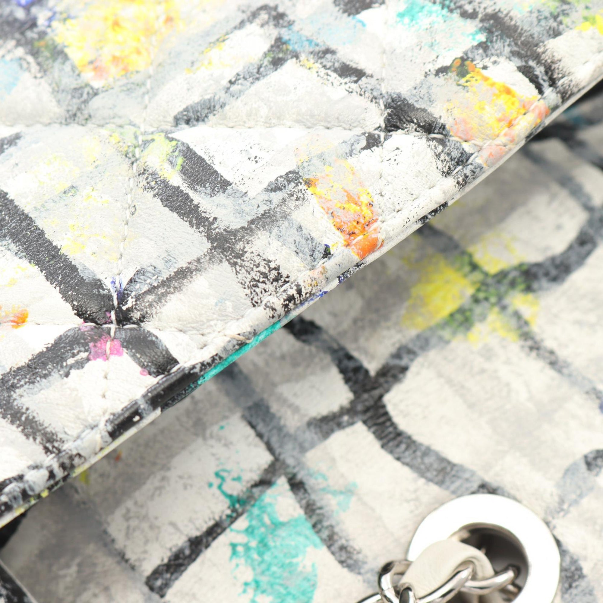 Chanel Medium Calfskin Hand Painted Graffiti Flap - image 8