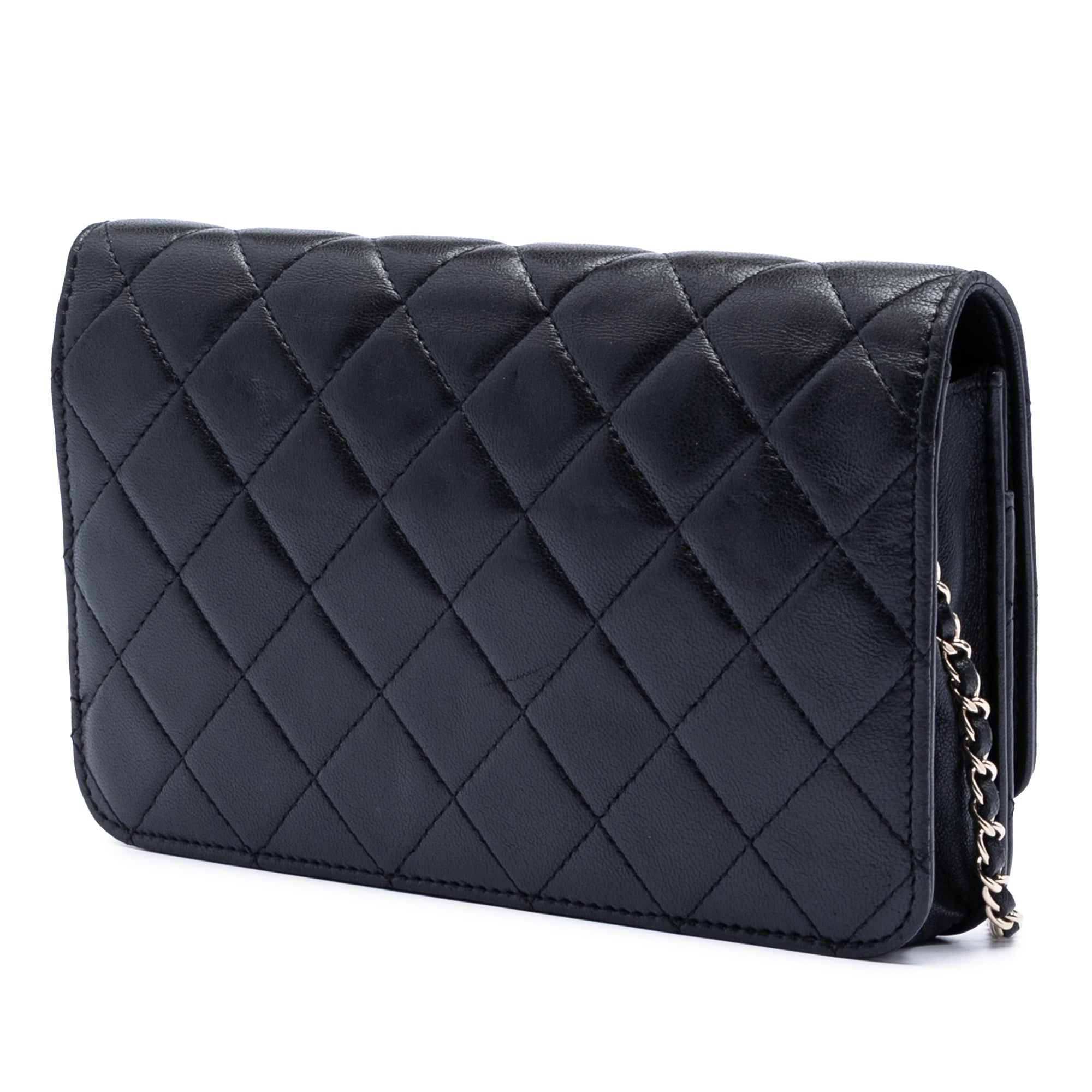 Chanel Quilted Lambskin Golden Class Wallet On Chain - image 2