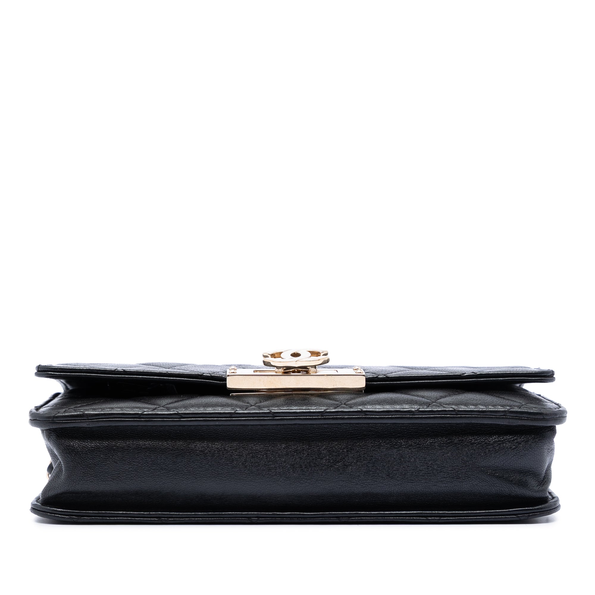 Chanel Quilted Lambskin Golden Class Wallet On Chain - image 3