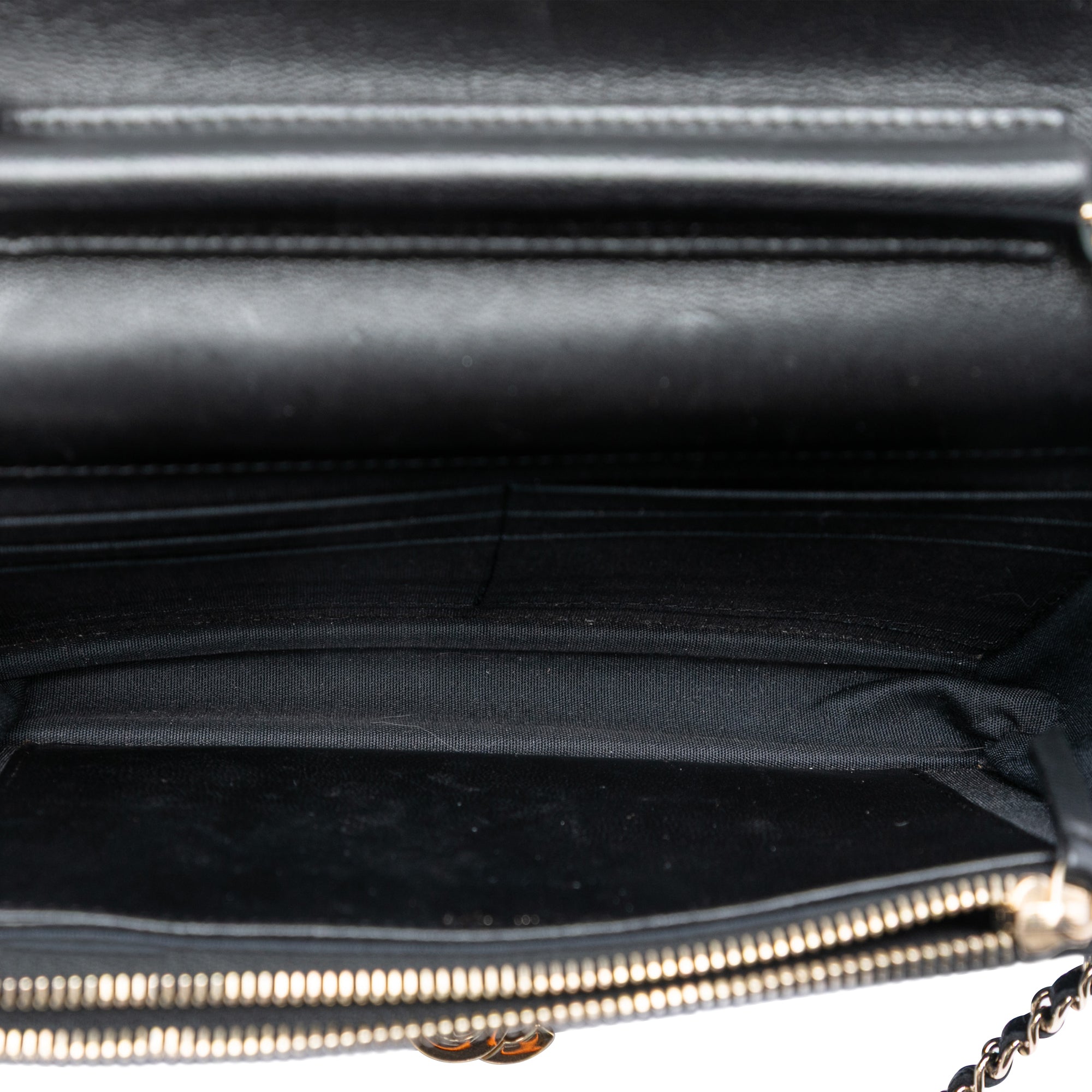 Chanel Quilted Lambskin Golden Class Wallet On Chain - image 4