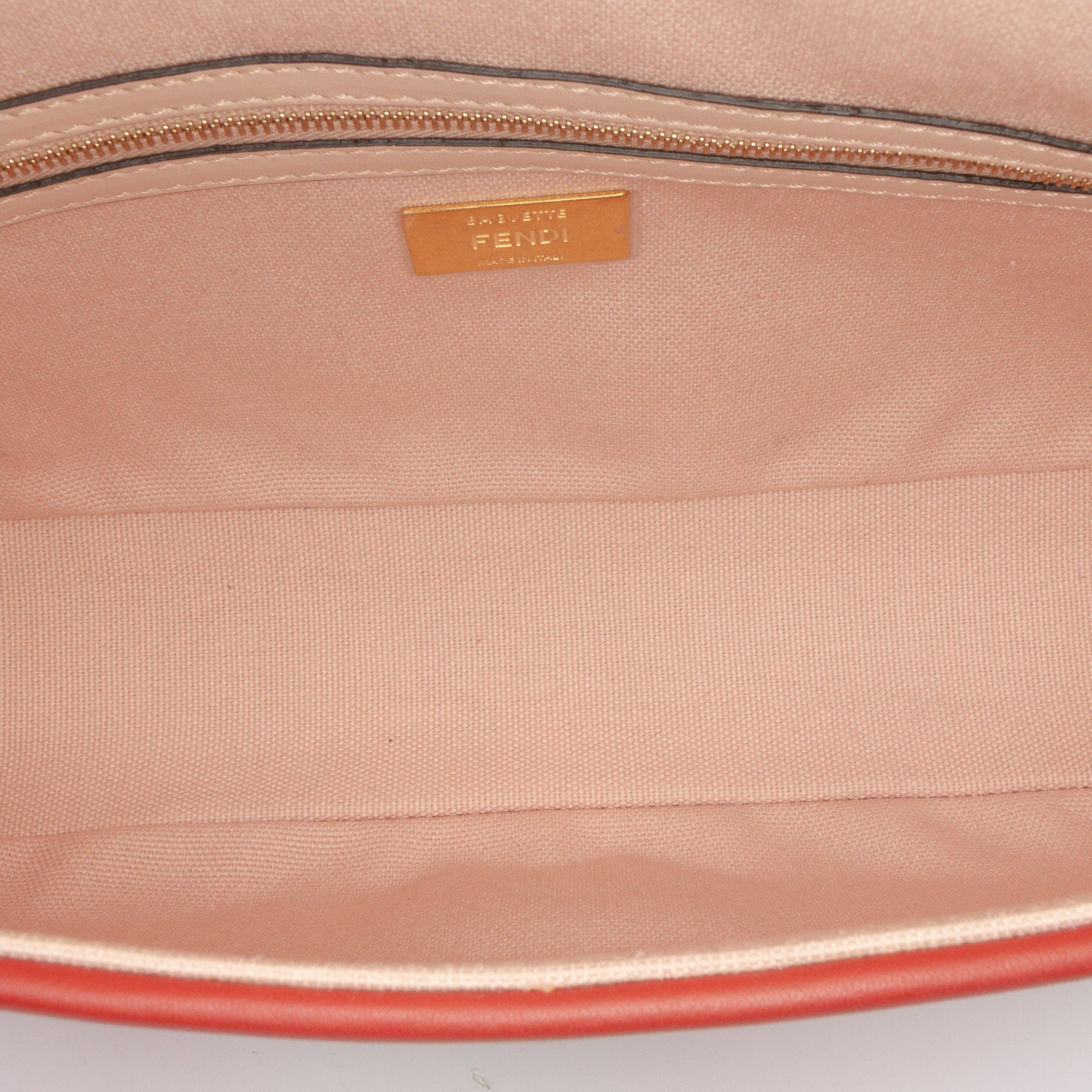 Fendi Zucca Embroidered Canvas Baguette Satchel - image 4