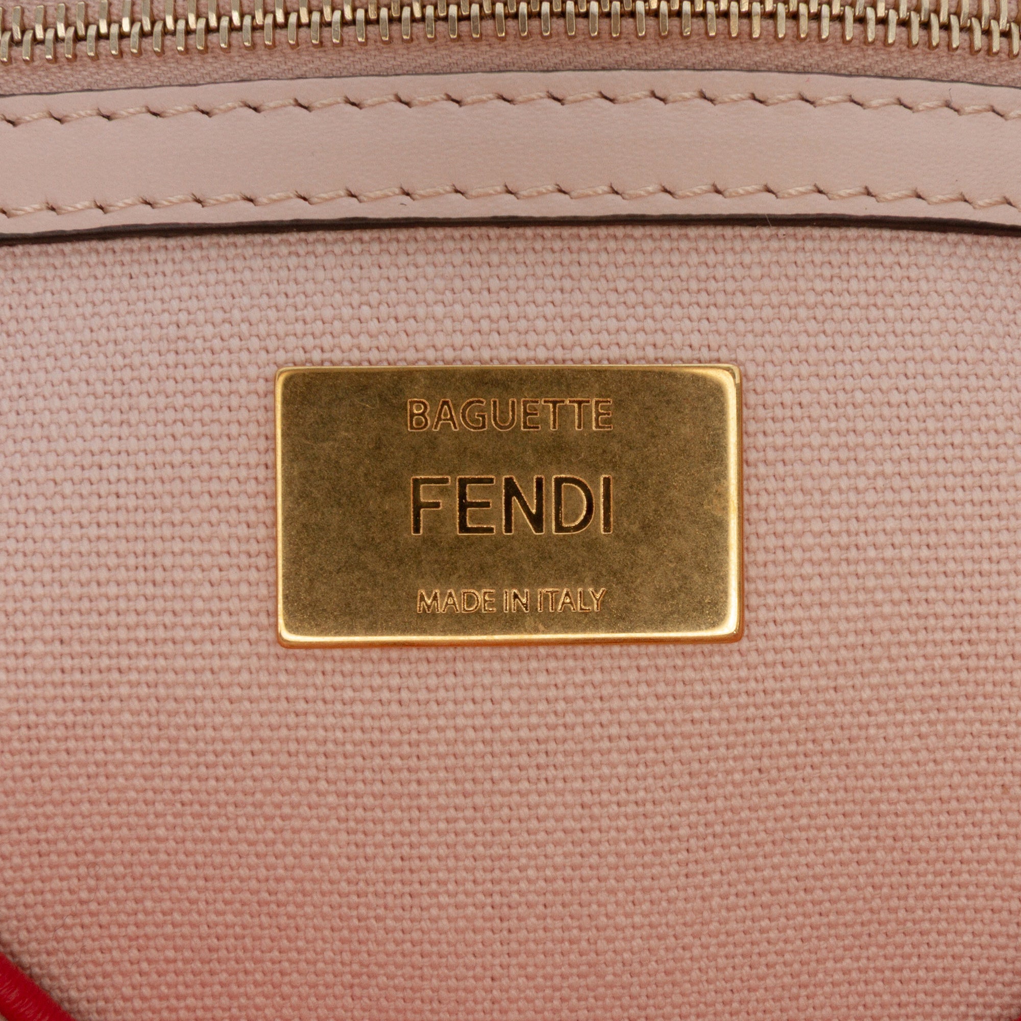 Fendi Zucca Embroidered Canvas Baguette Satchel - image 5