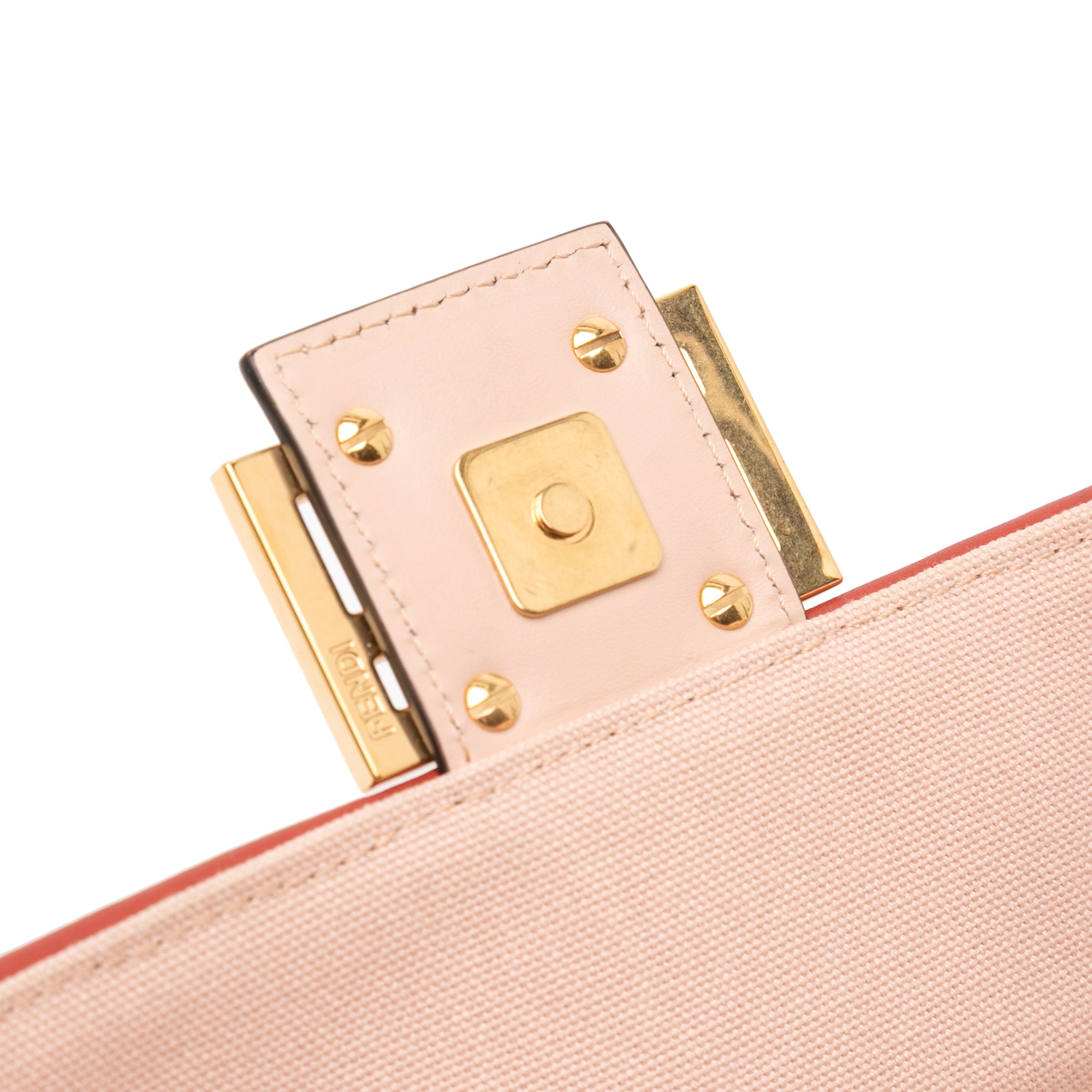 Fendi Zucca Embroidered Canvas Baguette Satchel - image 7