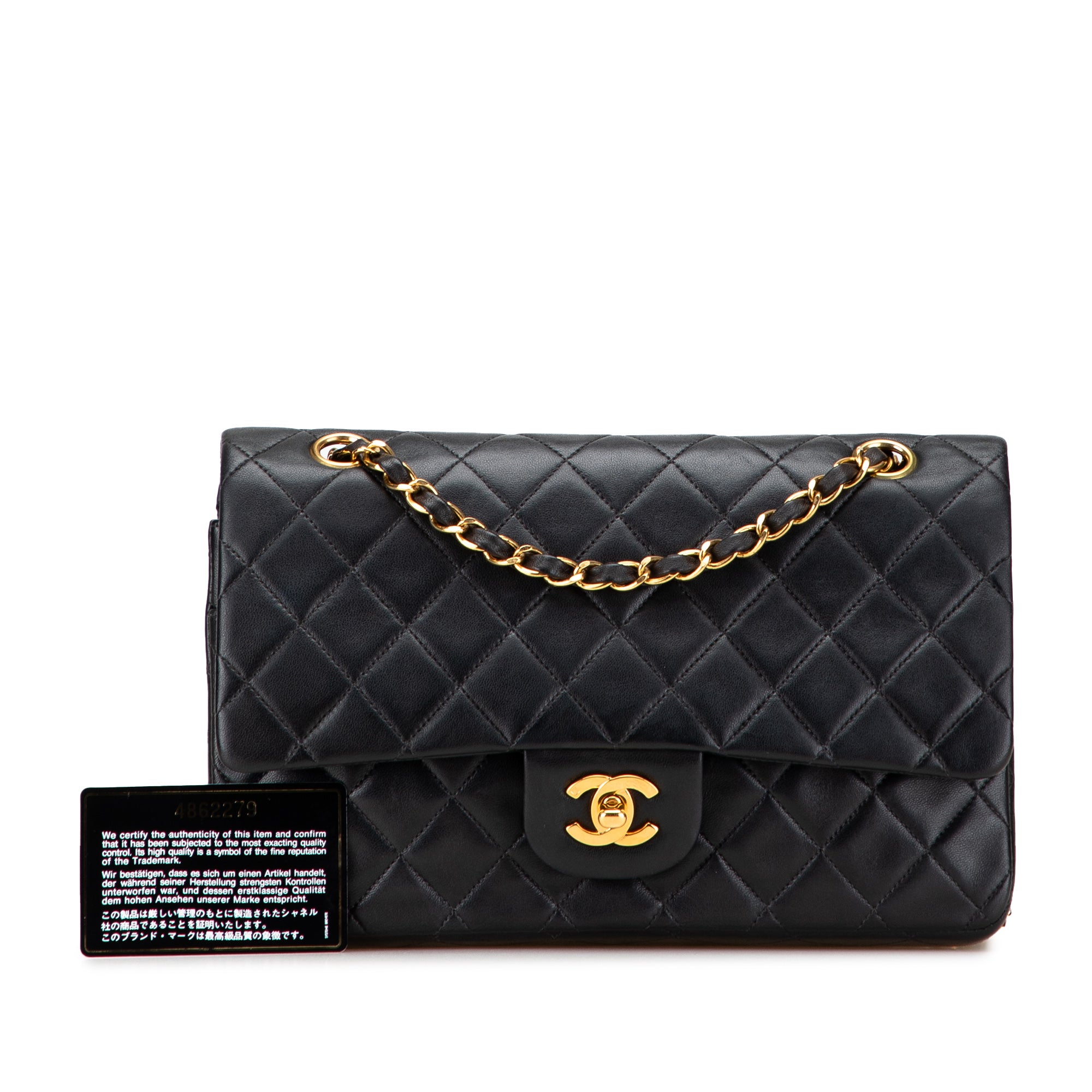 Chanel Medium Classic Lambskin Double Flap - image 11