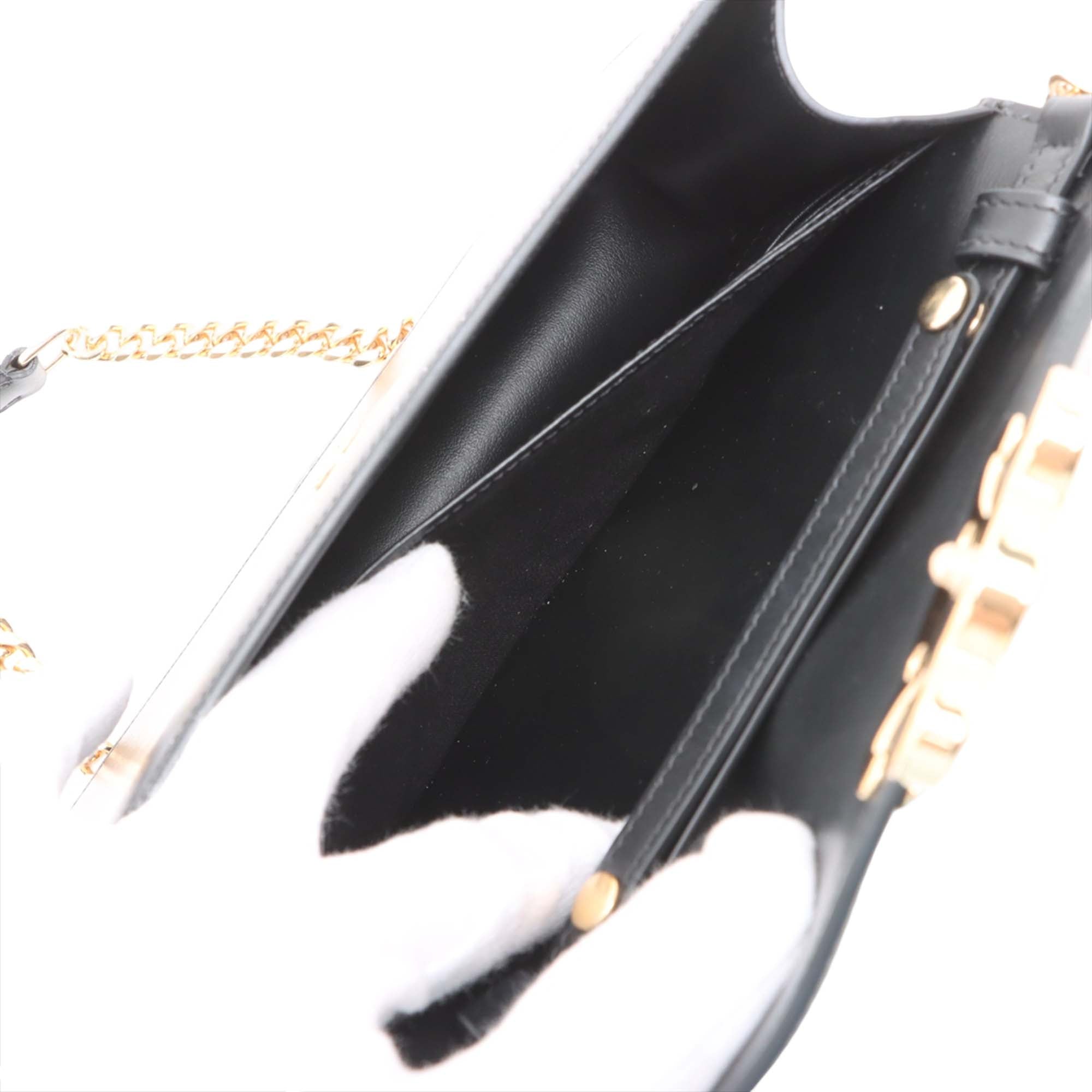 Celine Shiny Calfskin Triomphe Margo Wallet on Chain - image 4