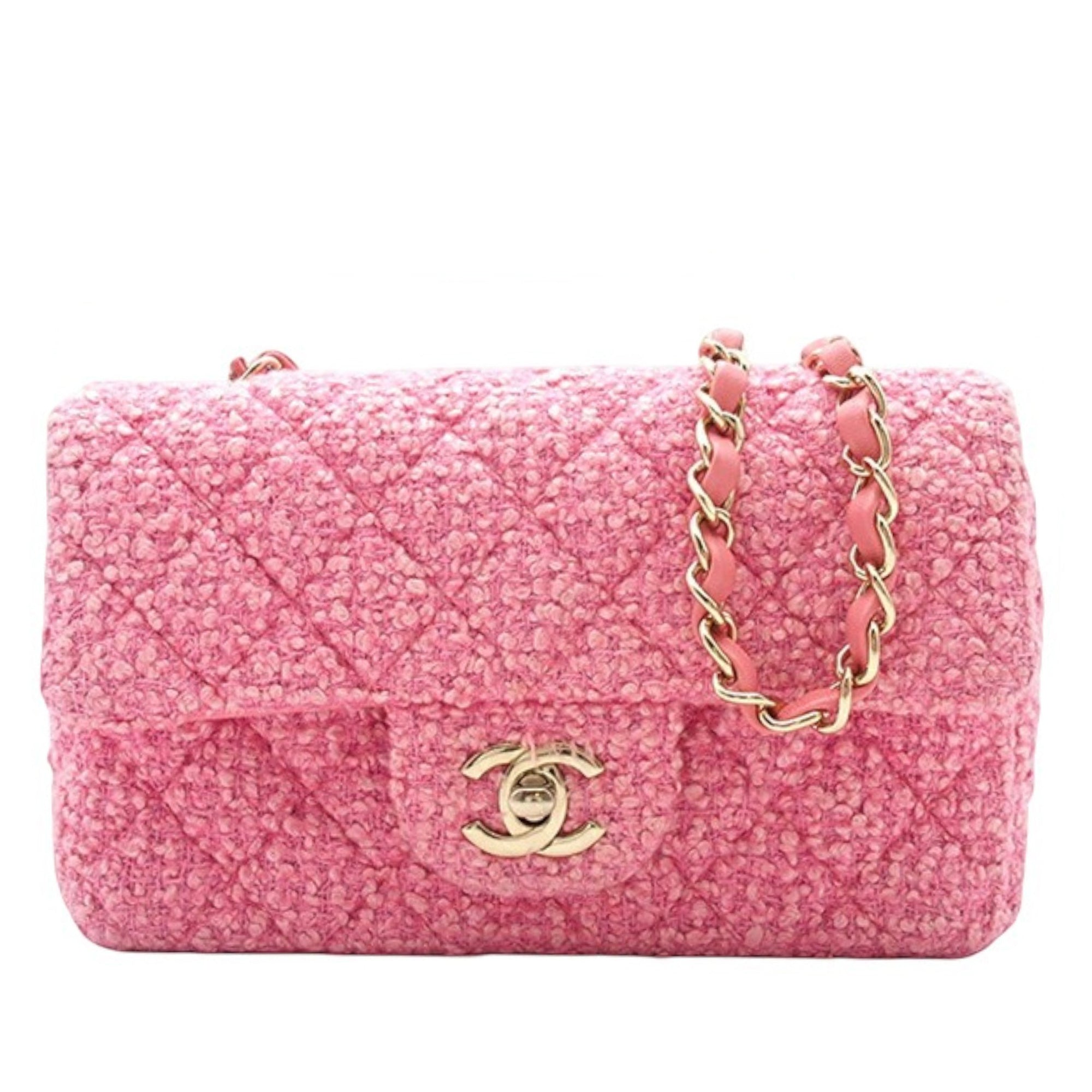 Chanel Mini Rectangular Classic Tweed Single Flap - image 1