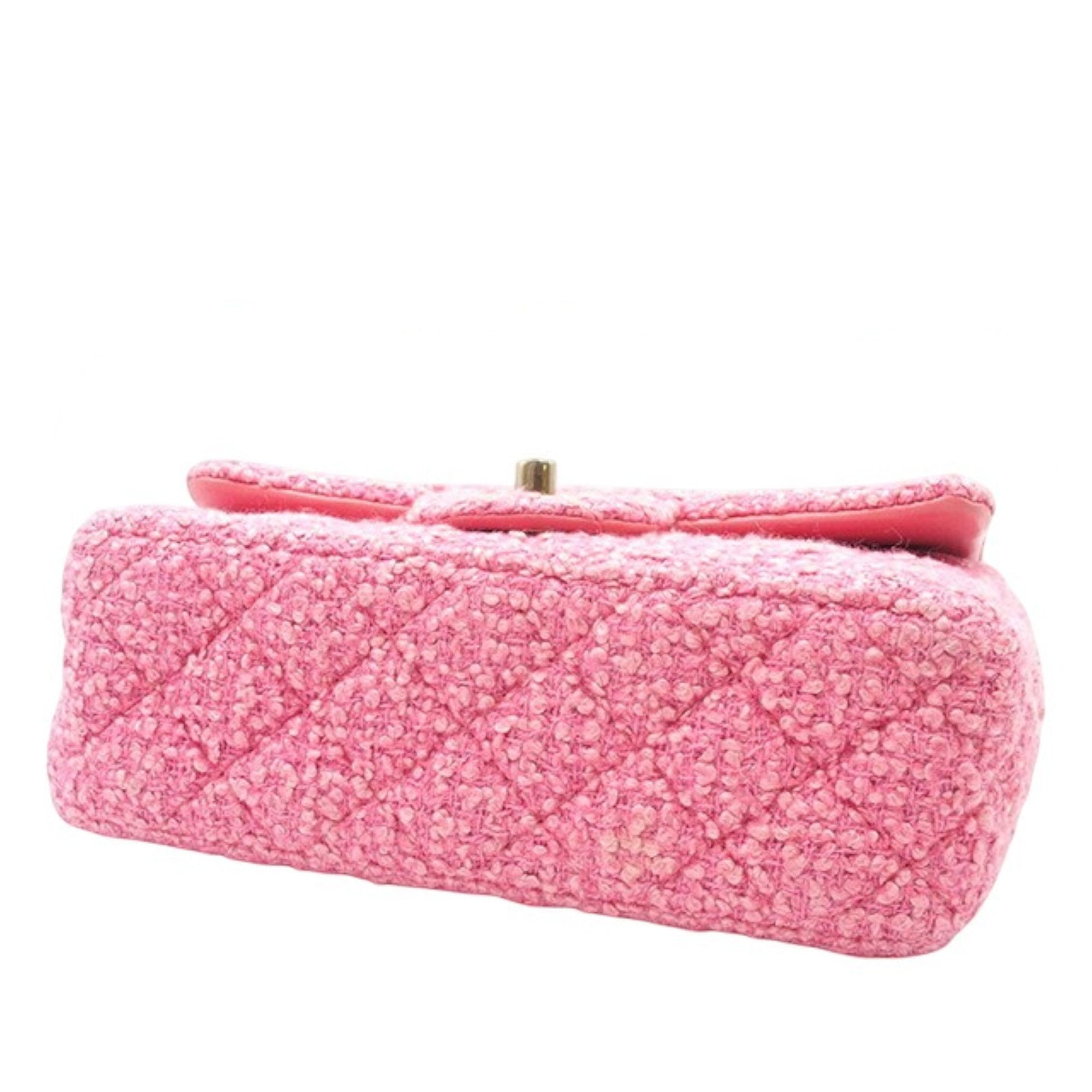 Chanel Mini Rectangular Classic Tweed Single Flap - image 3