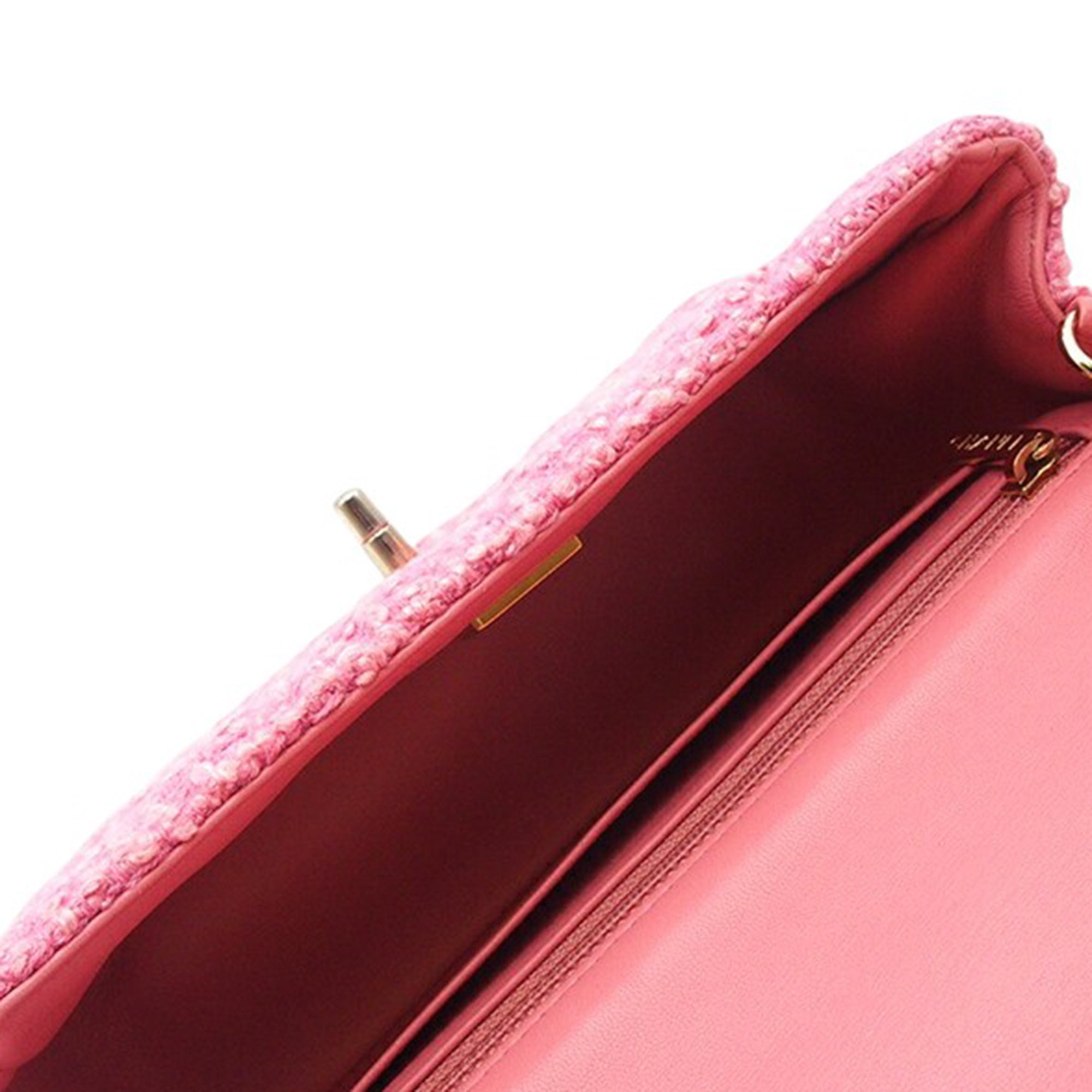 Chanel Mini Rectangular Classic Tweed Single Flap - image 4