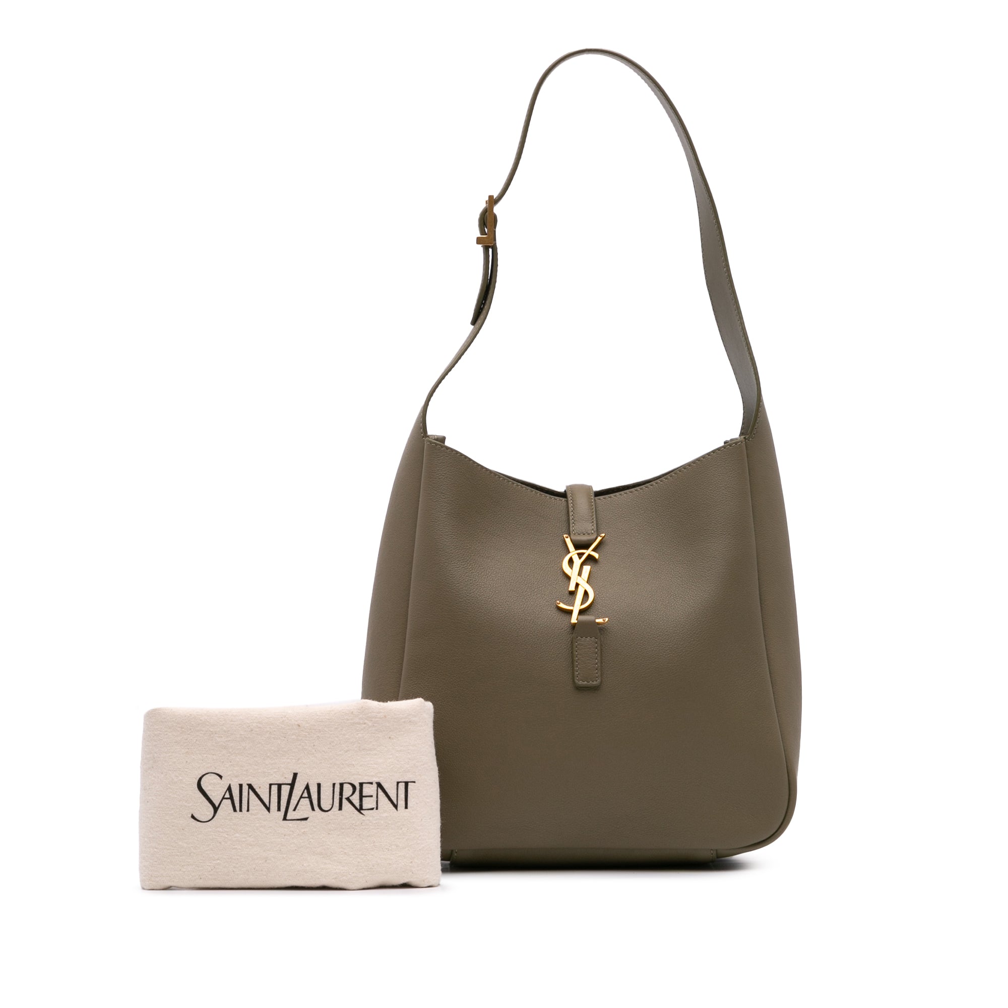 Saint Laurent Small Grained Calfskin Supple Le 5 a 7 Soft Hobo - image 10